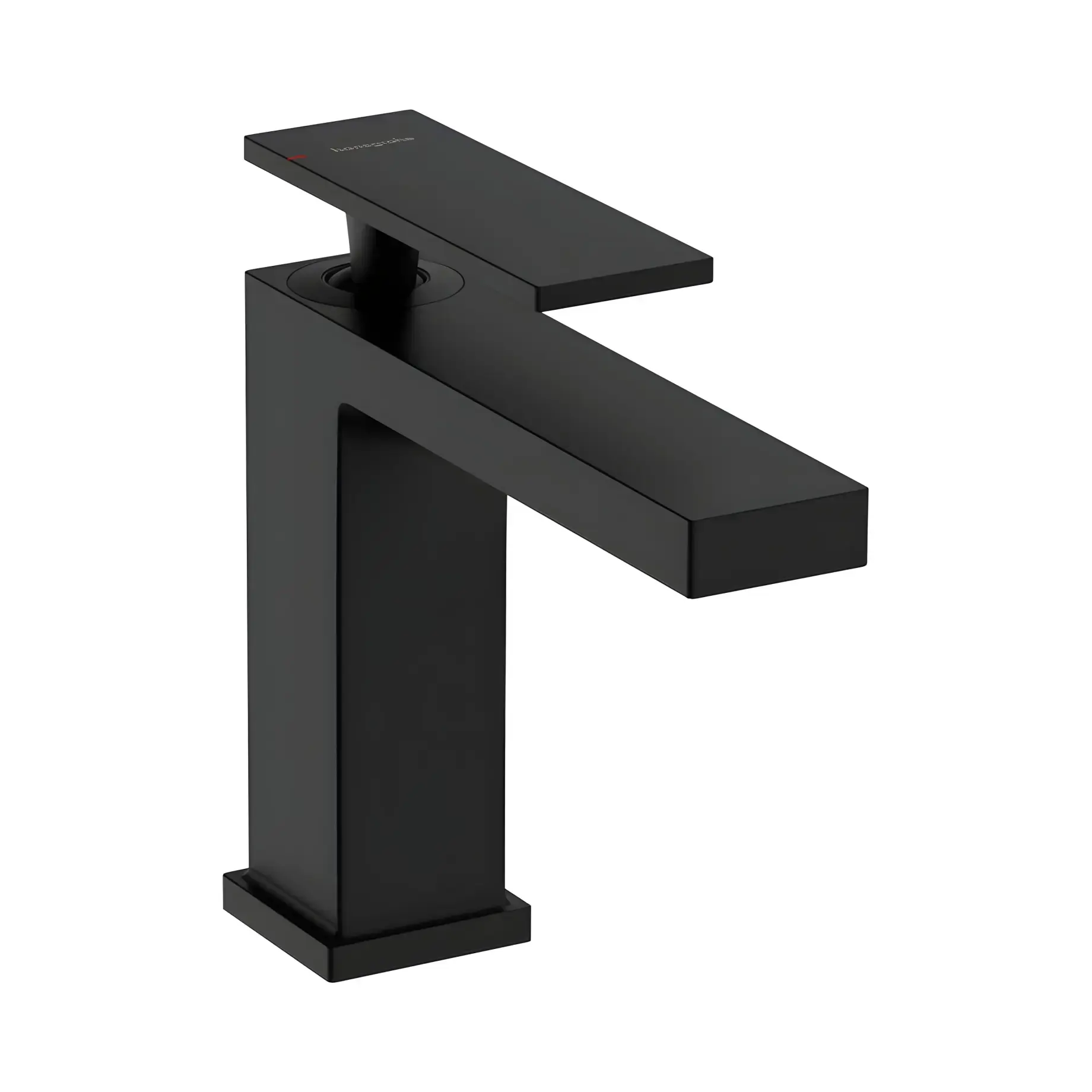Змішувач для раковини Tecturis E Hansgrohe 73010670 Matt Black — вид на білому тлі