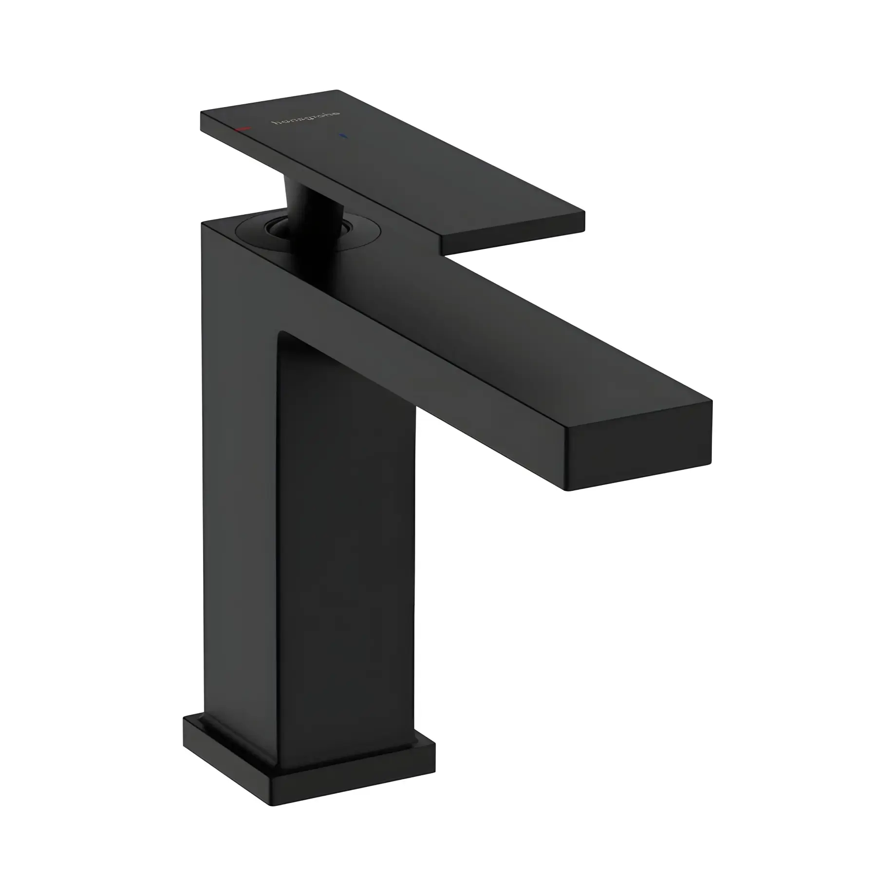 Змішувач для раковини Tecturis E Hansgrohe 73014670 Matt Black — вид на білому тлі