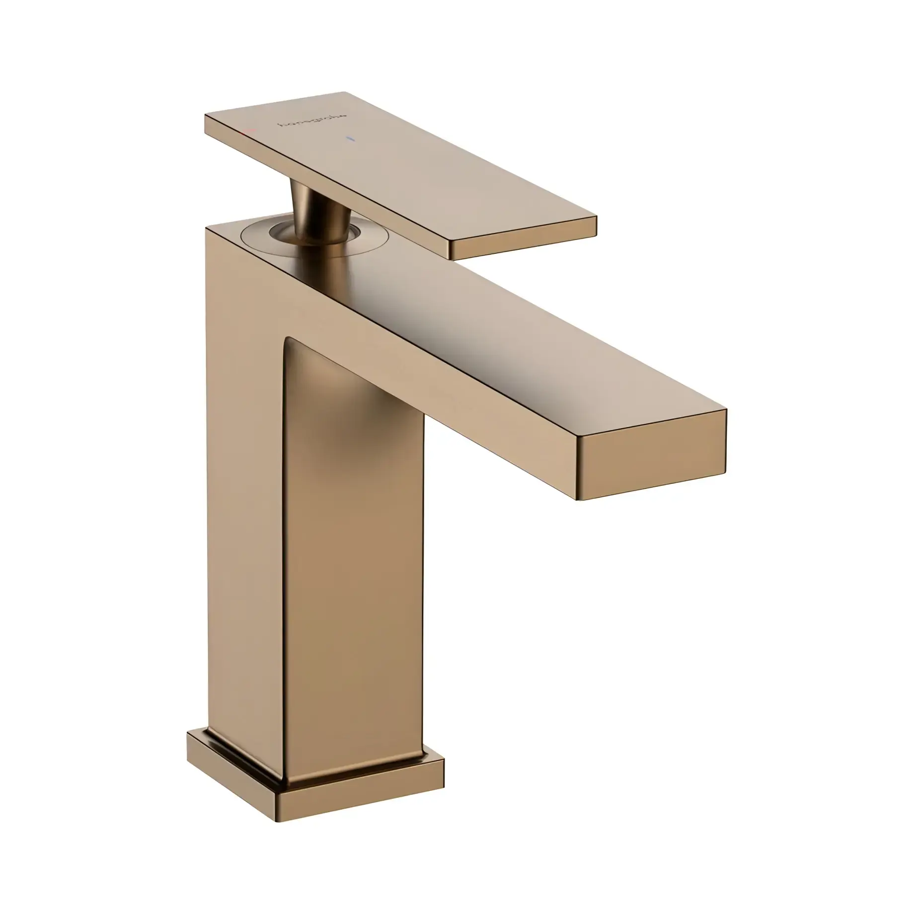 Змішувач для раковини Tecturis E Hansgrohe 73018140 Brushed Bronze — вид на білому тлі