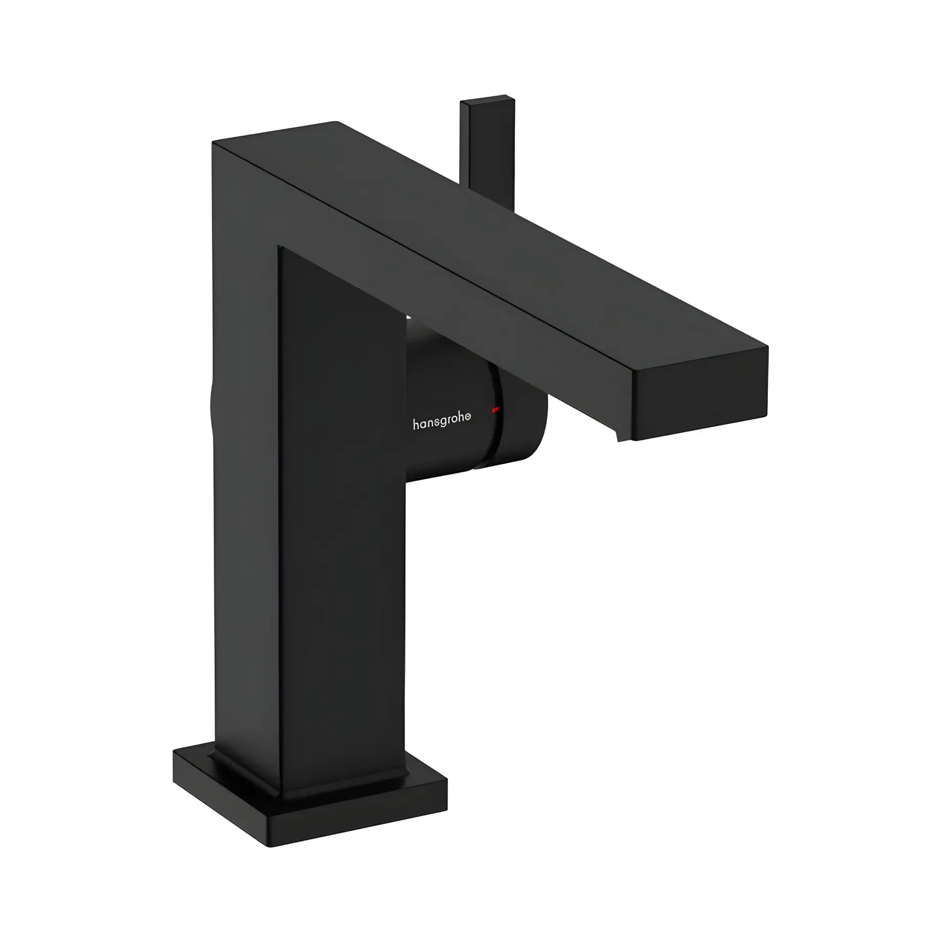 Змішувач для раковини Tecturis E Hansgrohe 73024670 Matt Black — вид на білому тлі