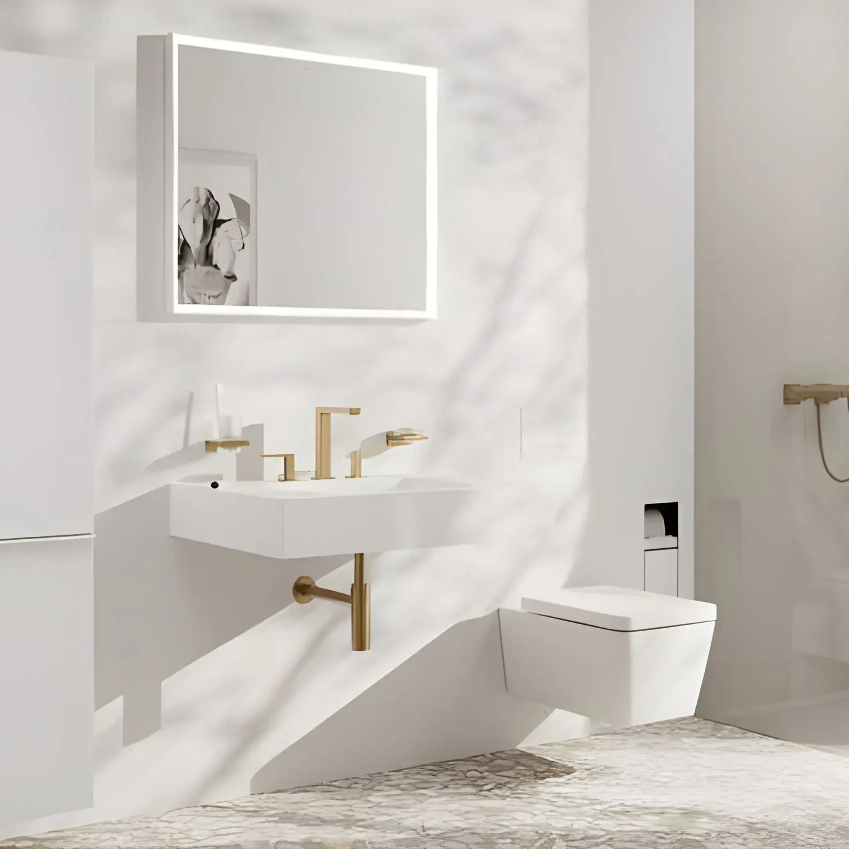 Змішувач для раковини Tecturis E Hansgrohe 73030140 Brushed Bronze — вид спереду