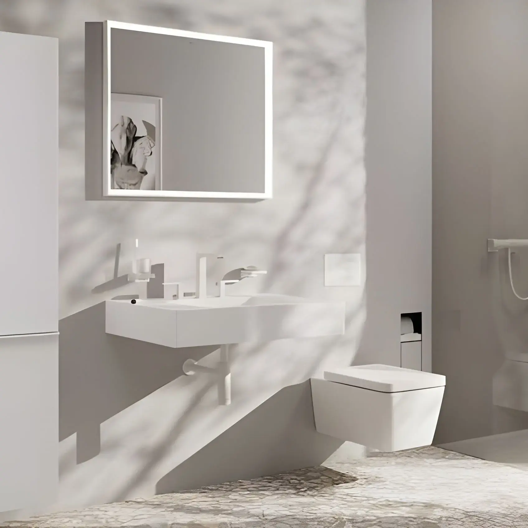 Змішувач для раковини Tecturis E Hansgrohe 73030700 White Matt — вид спереду