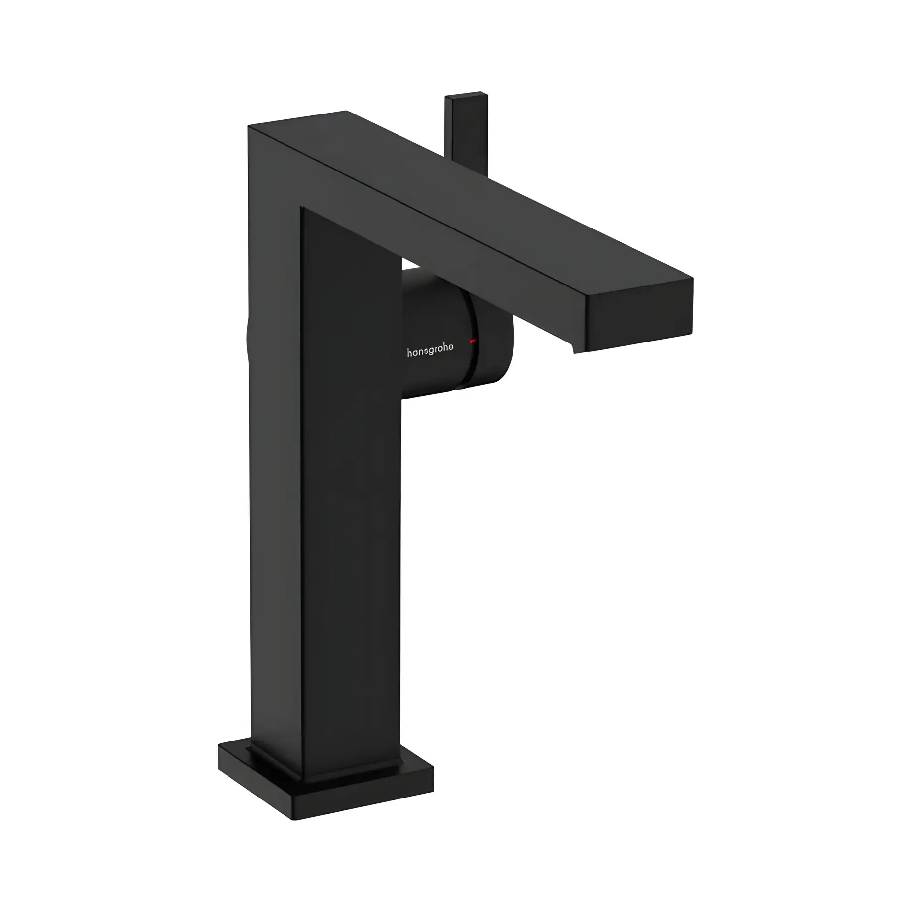 Змішувач для раковини Tecturis E Hansgrohe 73041670 Matt Black — вид на білому тлі