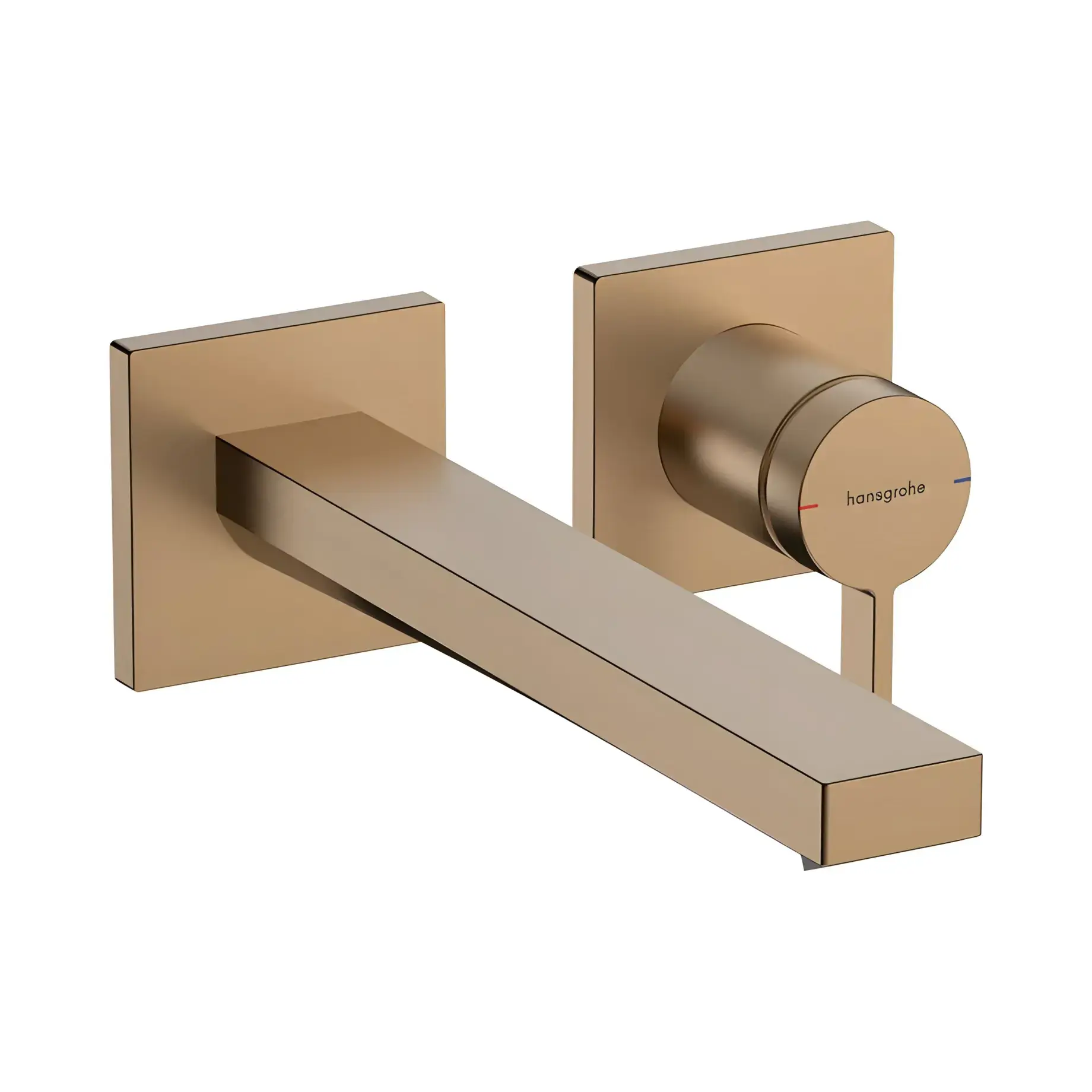 Змішувач для раковини Tecturis E Hansgrohe 73051140 Brushed Bronze — вид на білому тлі