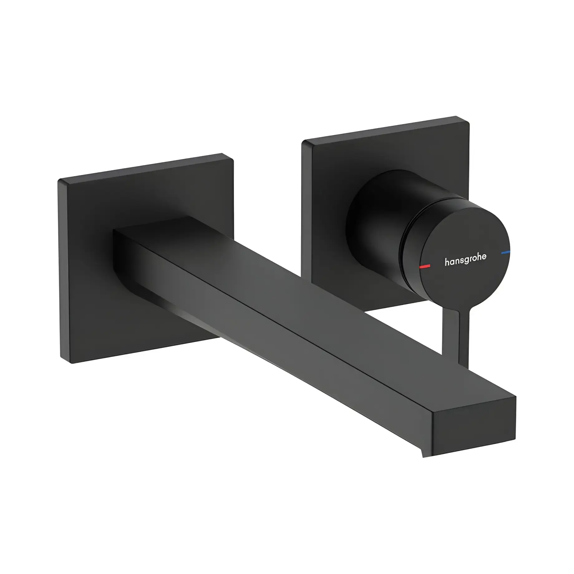 Змішувач для раковини Tecturis E Hansgrohe 73051670 Matt Black — вид на білому тлі