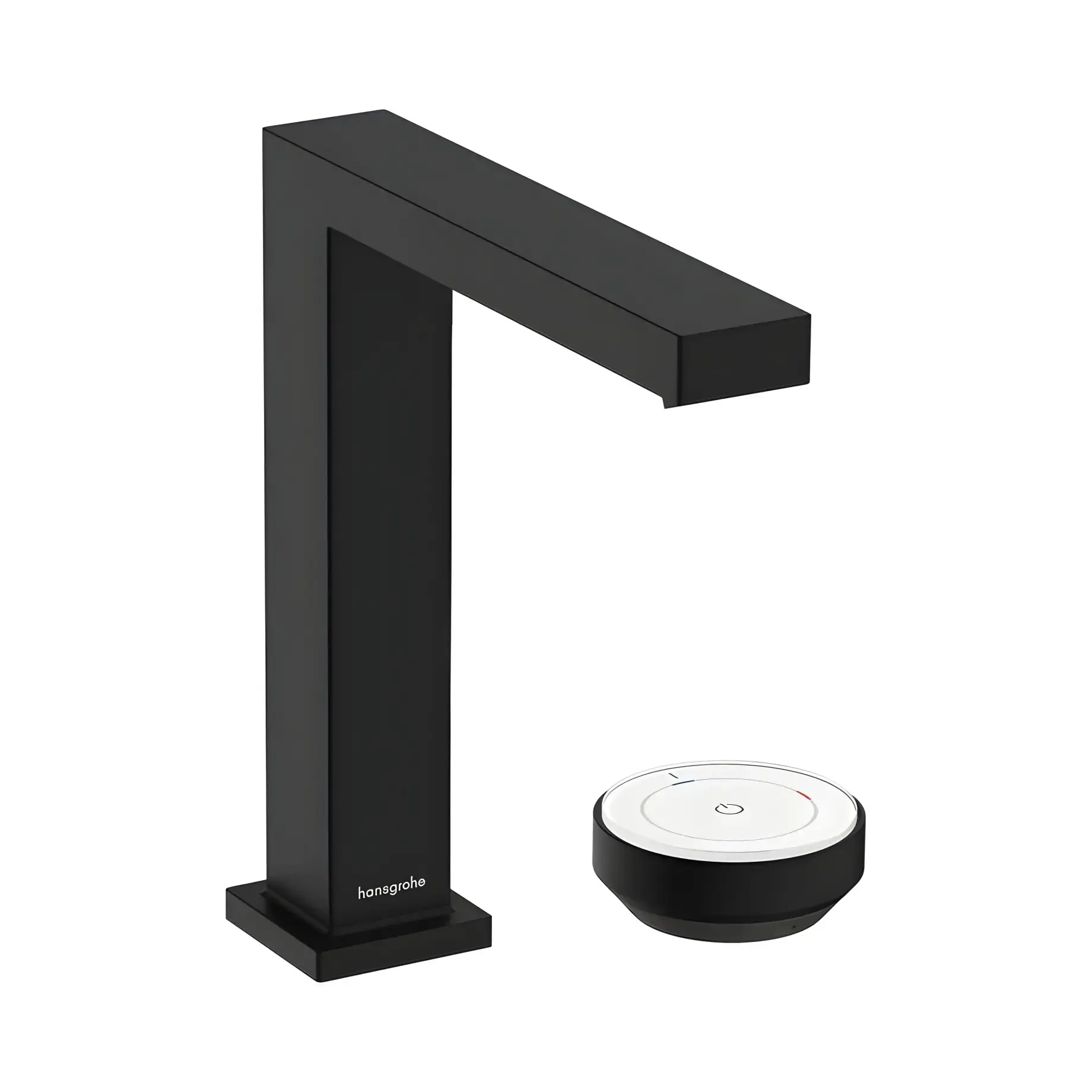 Змішувач для раковини Tecturis E Hansgrohe 73053670 Matt Black — вид на білому тлі