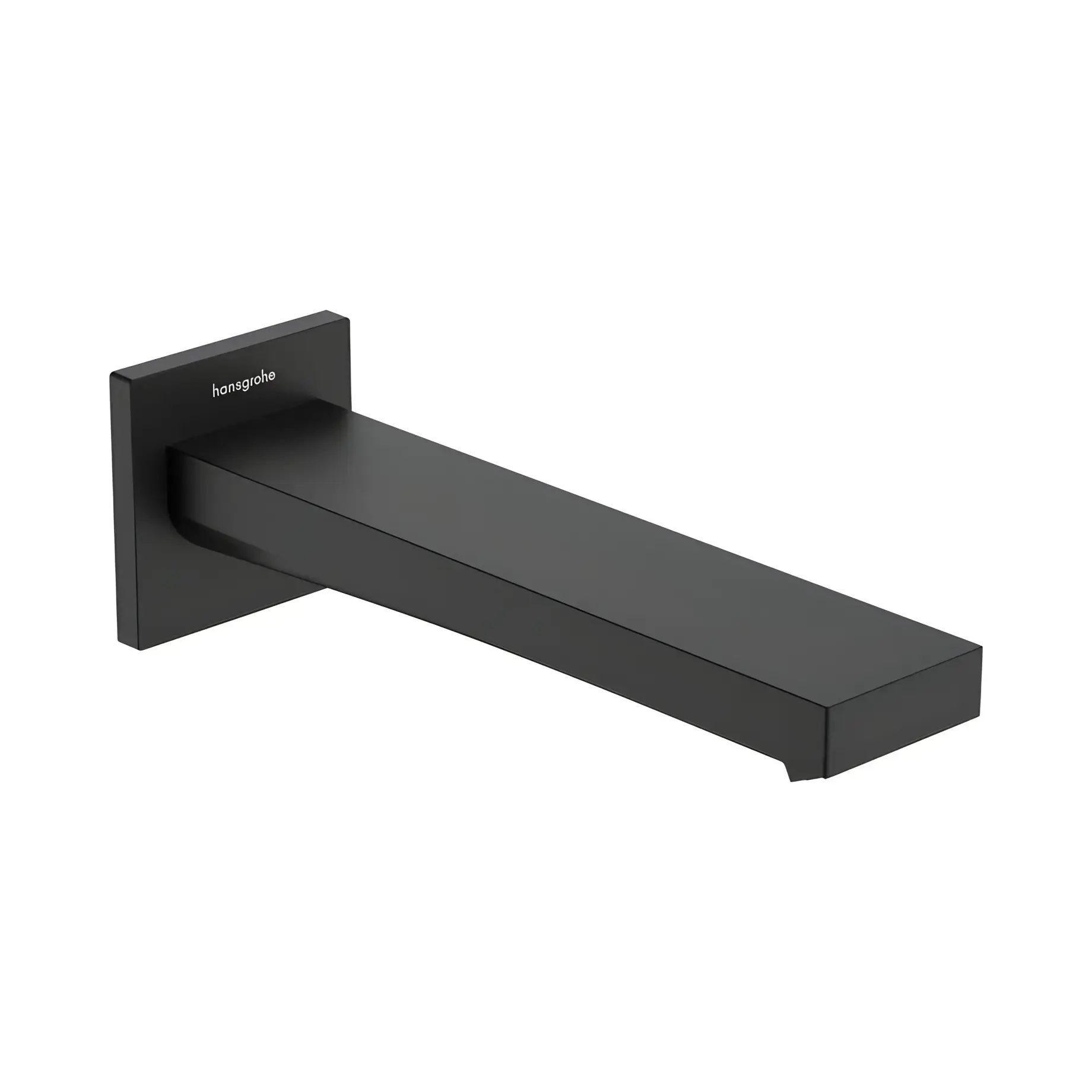 Вилив Tecturis E Hansgrohe 73410670 Matt Black — вид на білому тлі