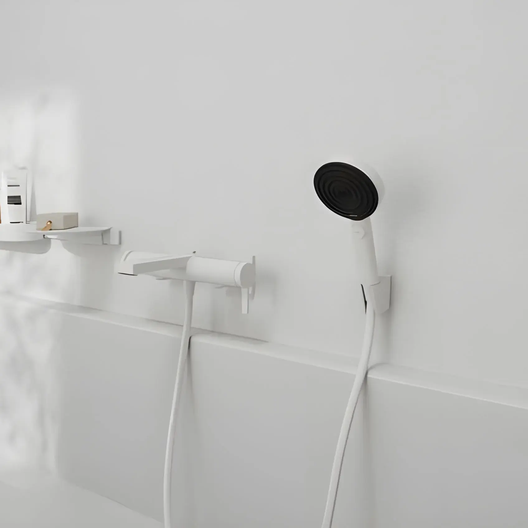 Змішувач для ванни Tecturis E Hansgrohe 73420700 White Matt — вид спереду