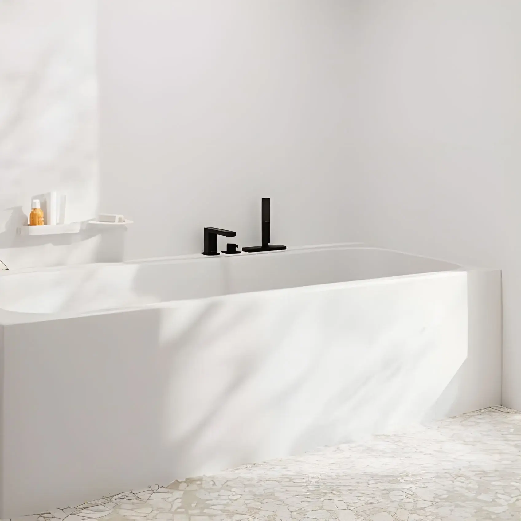 Змішувач для ванни Tecturis E Hansgrohe 73443670 Matt Black — вид спереду