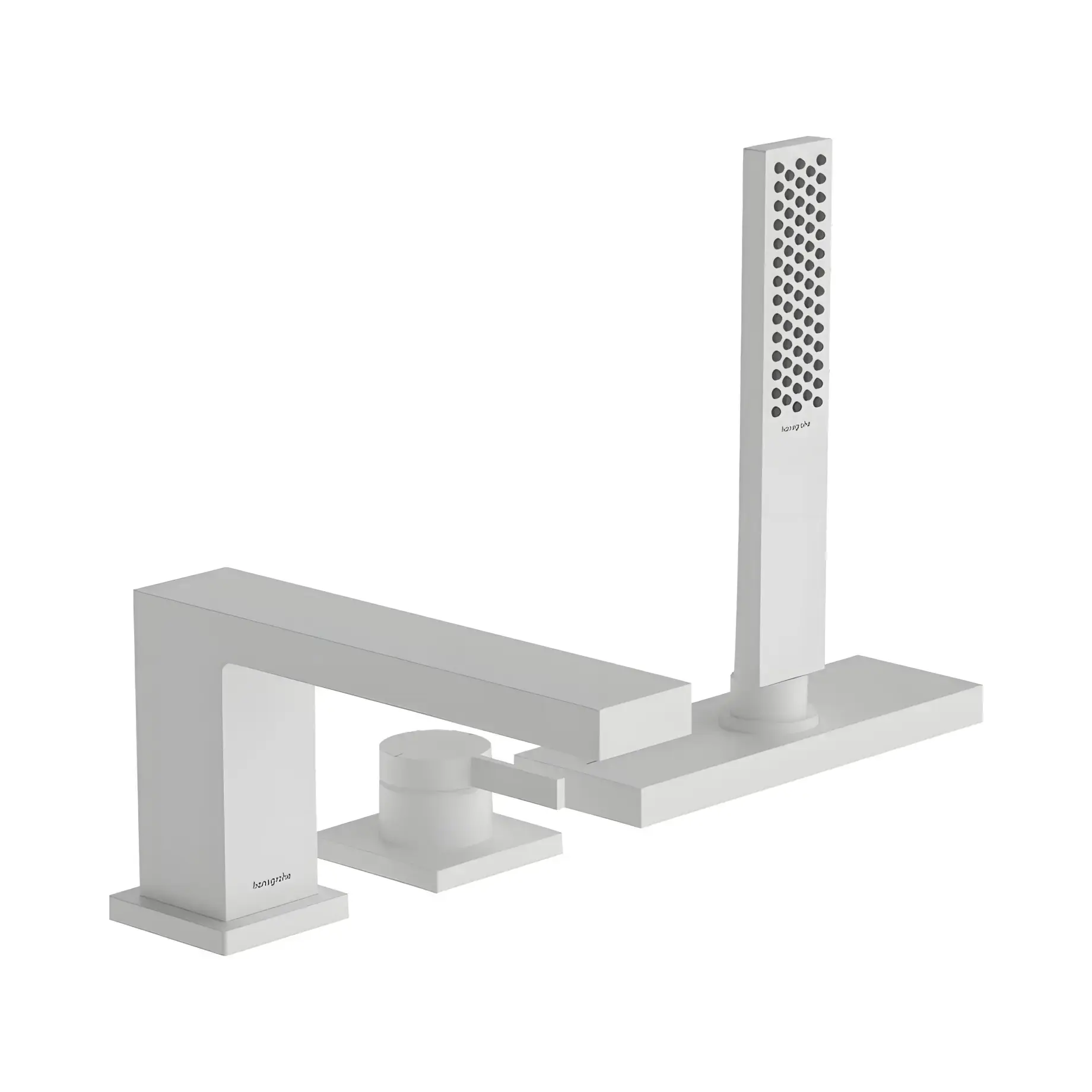 Змішувач для ванни Tecturis E Hansgrohe 73443700 White Matt — вид на білому тлі