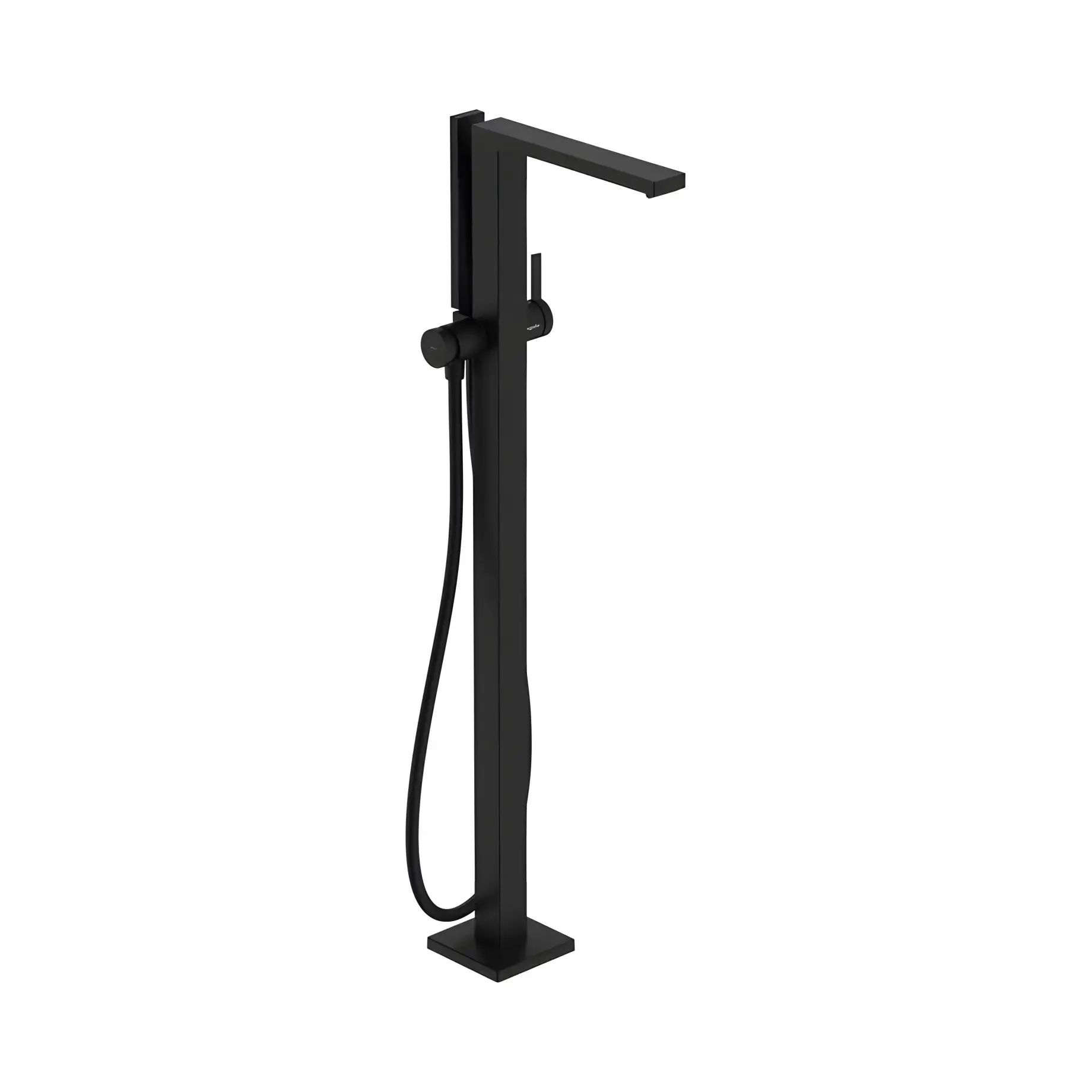 Змішувач для ванни Tecturis E Hansgrohe 73445670 Matt Black — вид на білому тлі