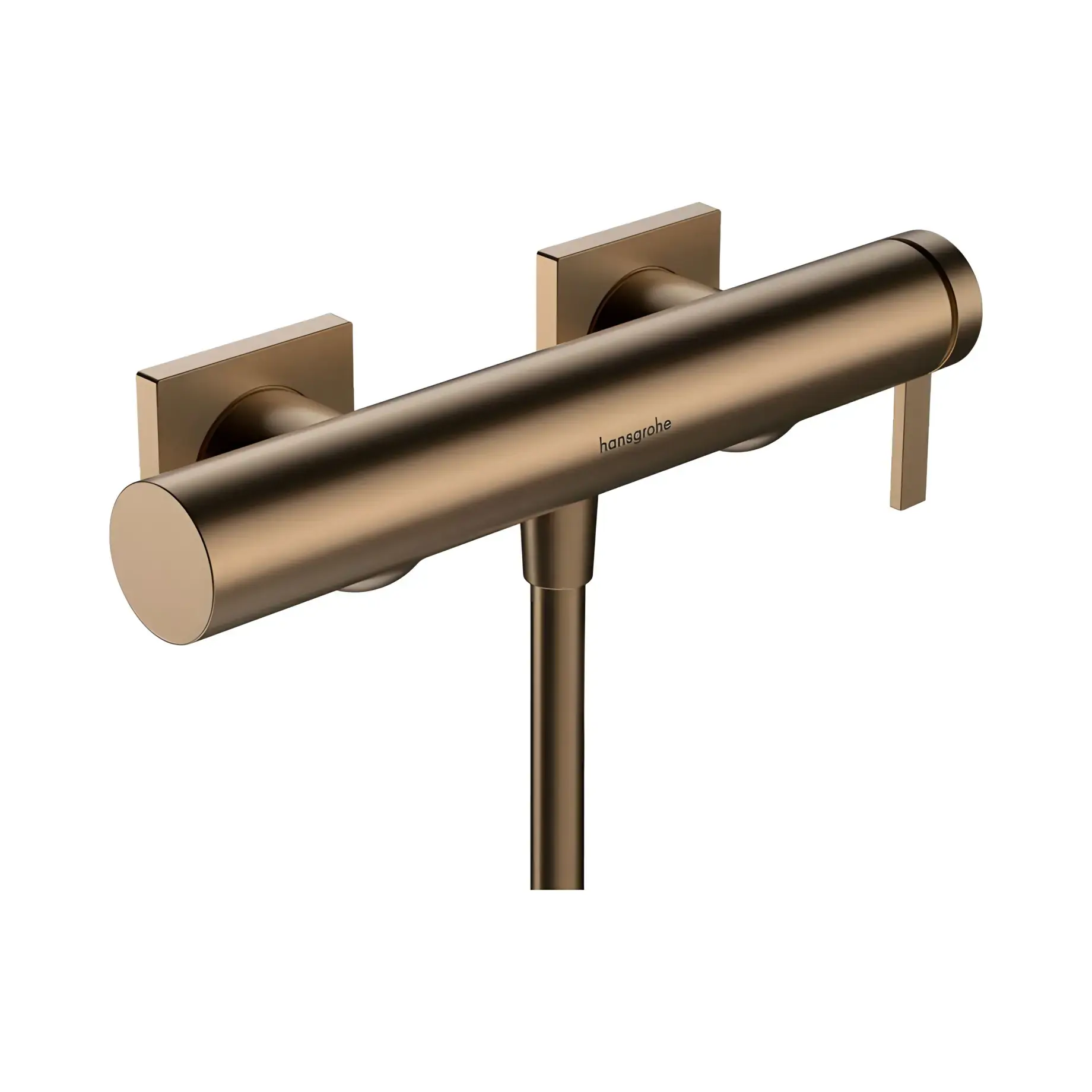 Змішувач для душу Tecturis E Hansgrohe 73620140 Brushed Bronze — вид на білому тлі