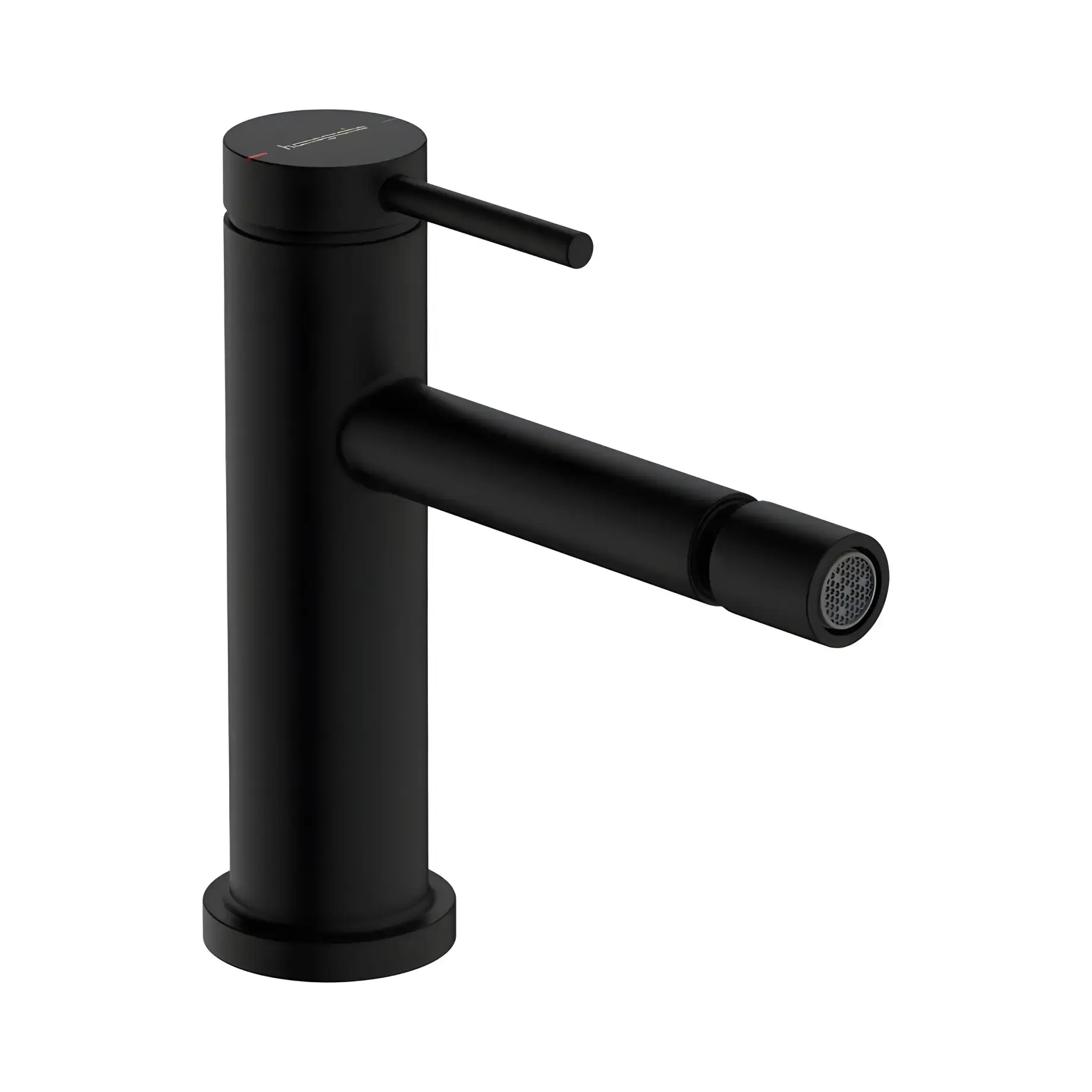 Змішувач для біде Tecturis S Hansgrohe 73201670 Matt Black — вид на білому тлі