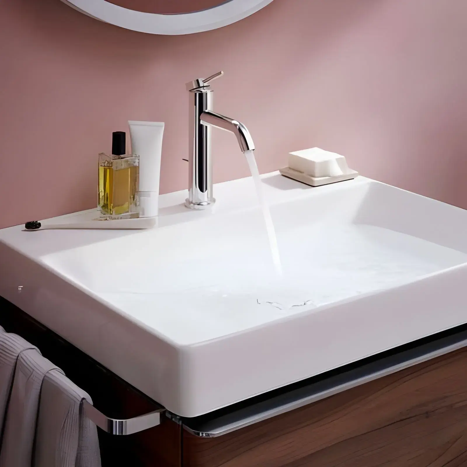 Змішувач для раковини Tecturis S Hansgrohe 73310000 Chrome — вид спереду