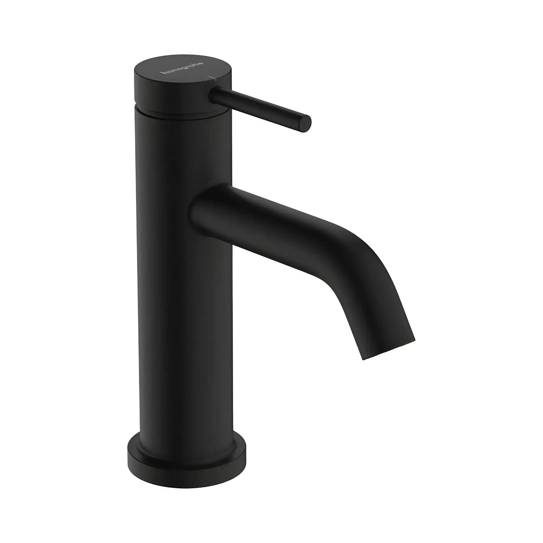 Кран для раковини Tecturis S Hansgrohe 73313670 Matt Black — вид на білому тлі