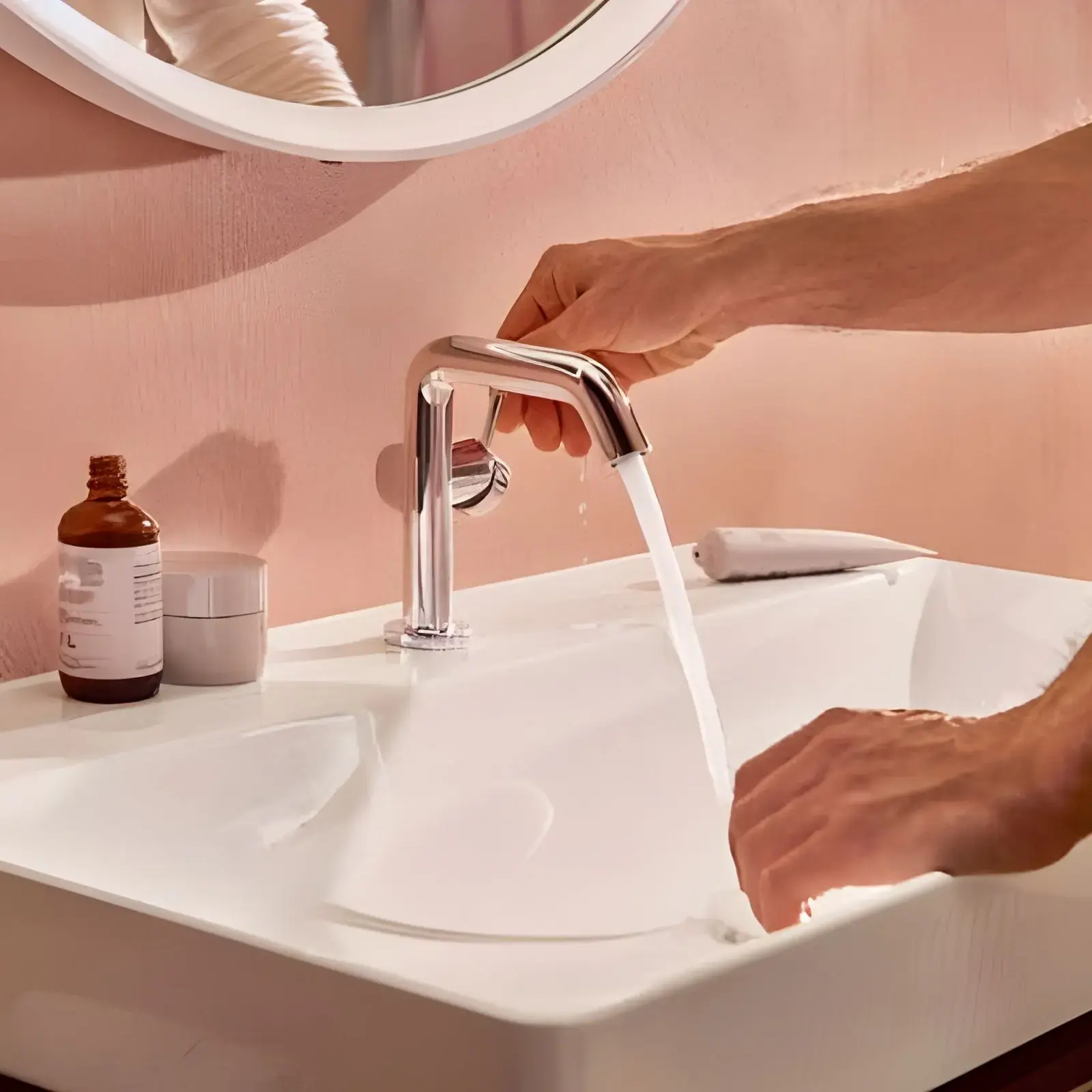 Змішувач для раковини Tecturis S Hansgrohe 73322000 Chrome — ракурс 3/4