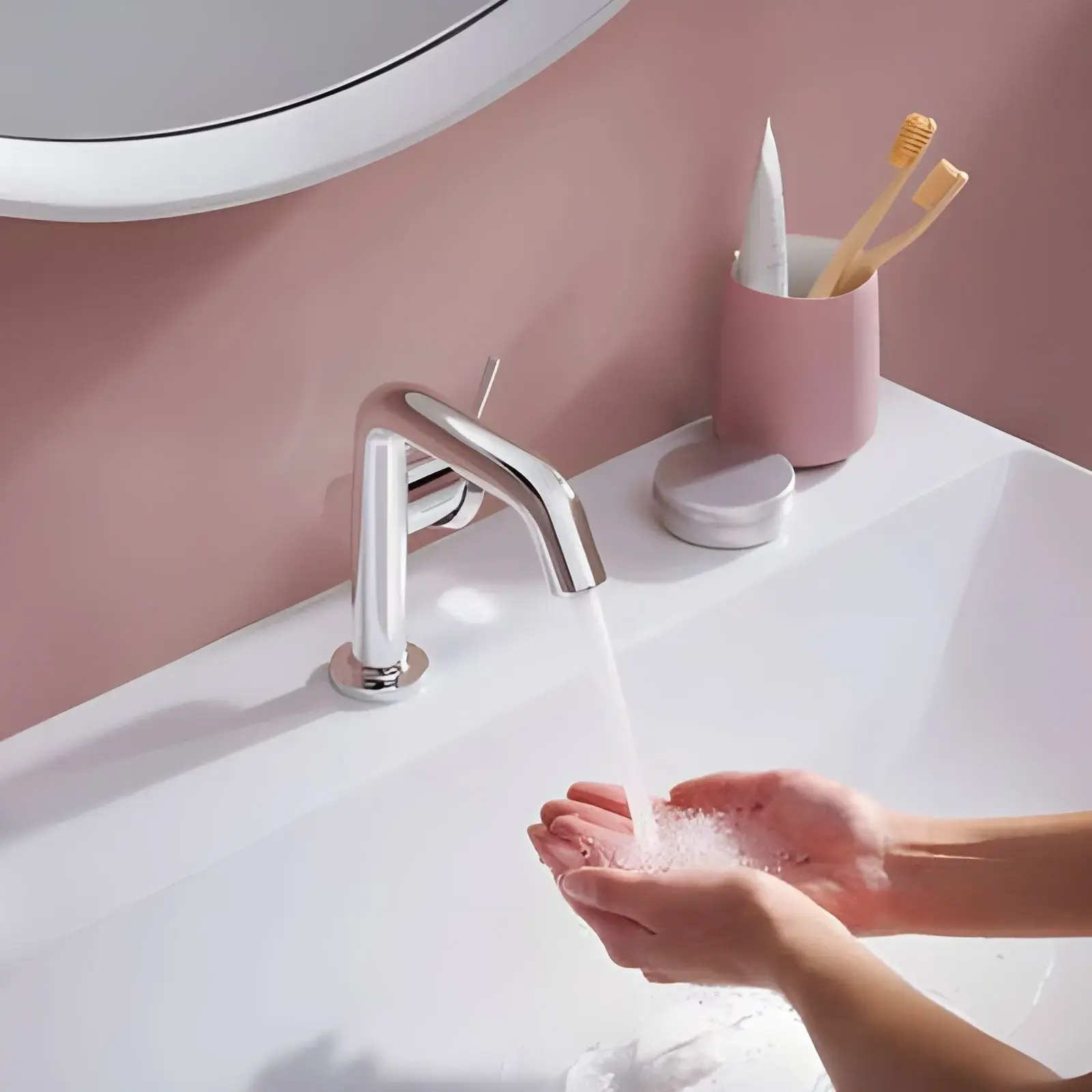 Змішувач для раковини Tecturis S Hansgrohe 73323000 Chrome — бічний ракурс