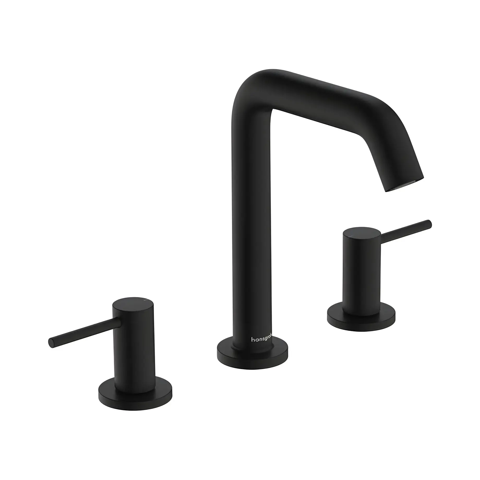 Змішувач для раковини Tecturis S Hansgrohe 73330670 Matt Black — вид на білому тлі