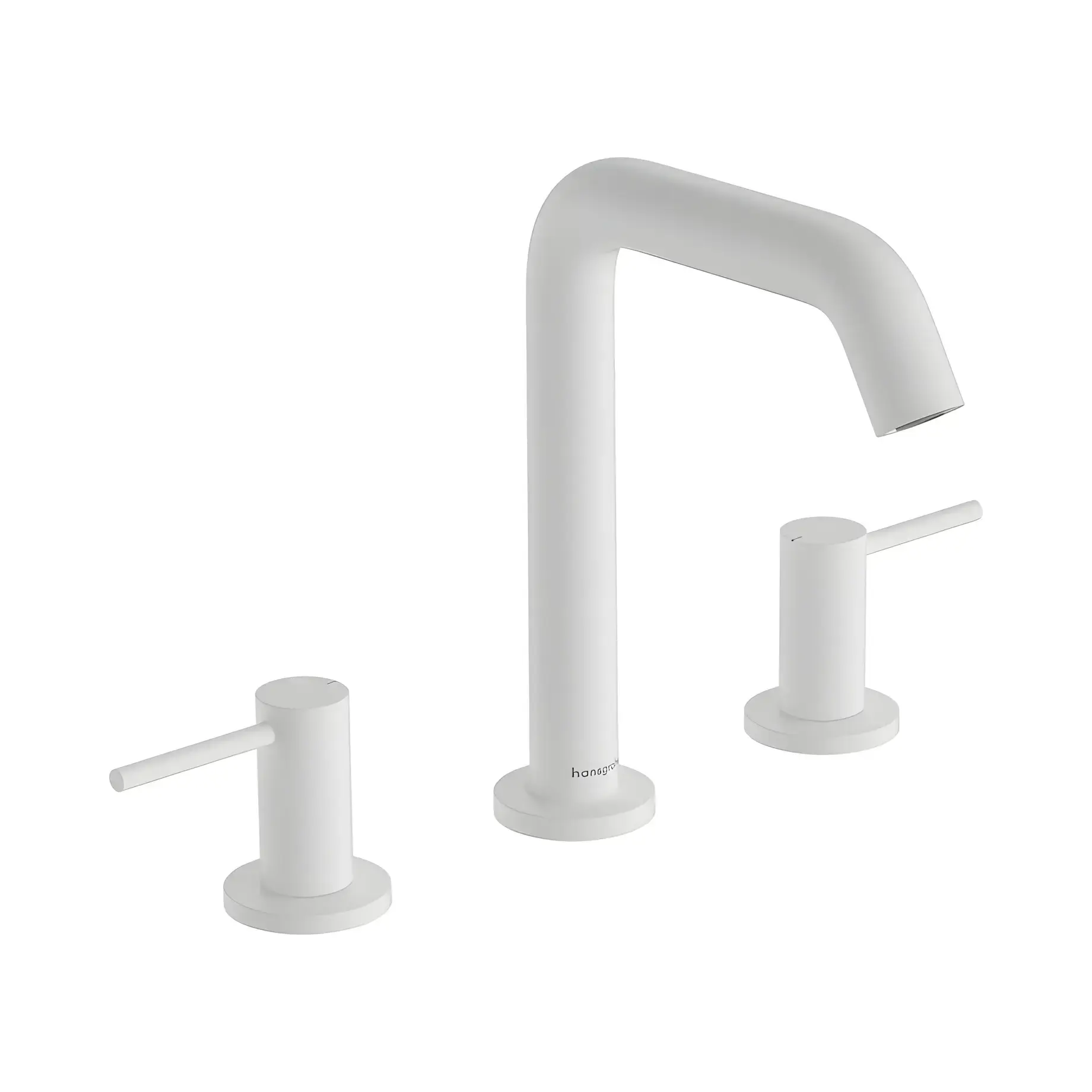 Змішувач для раковини Tecturis S Hansgrohe 73330700 White Matt — вид на білому тлі