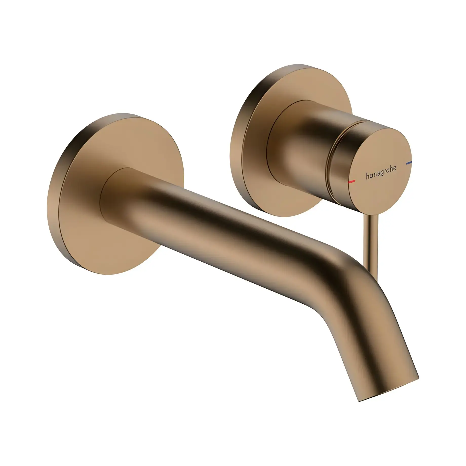 Змішувач для раковини Tecturis S Hansgrohe 73350140 Brushed Bronze — вид на білому тлі