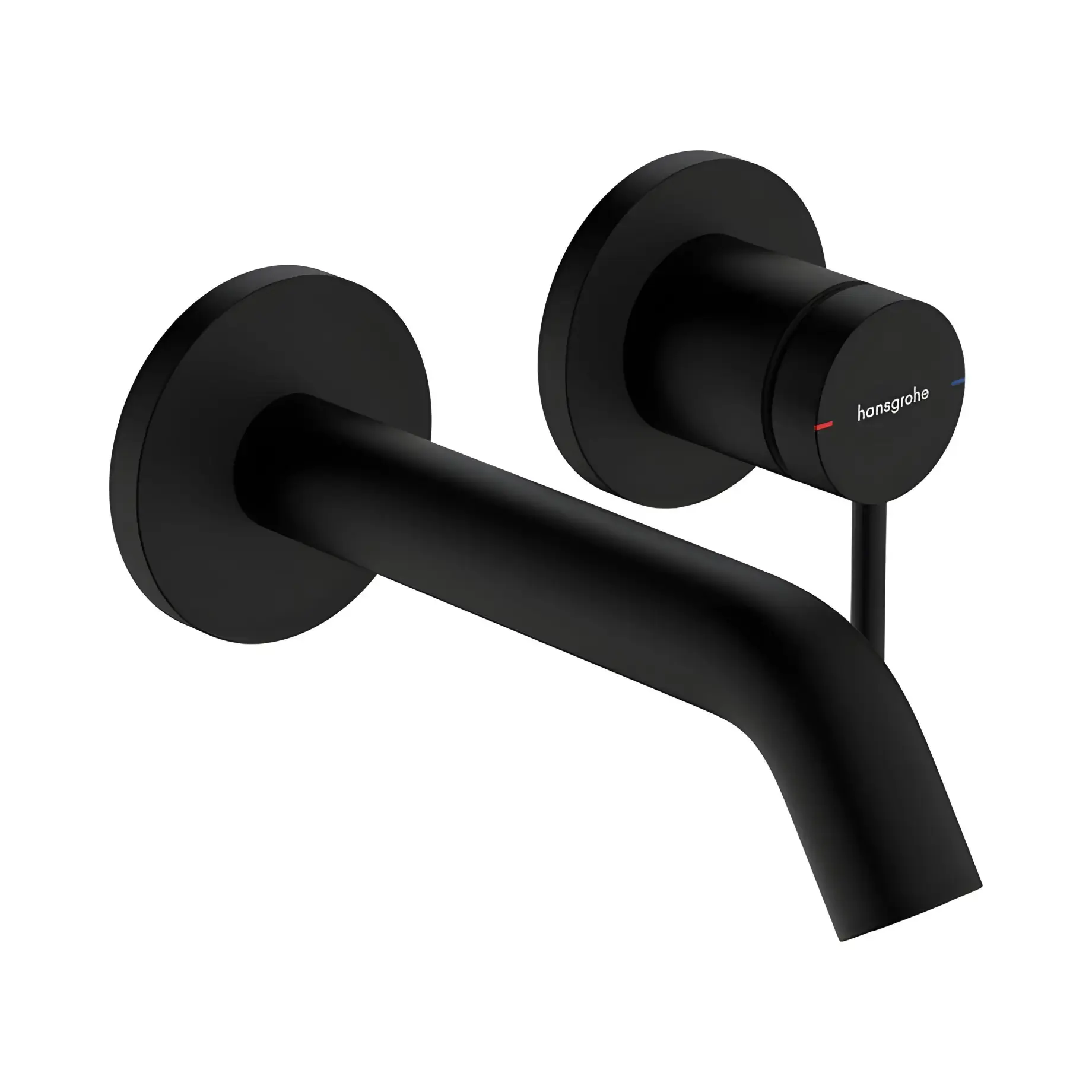 Змішувач для раковини Tecturis S Hansgrohe 73350670 Matt Black — вид на білому тлі