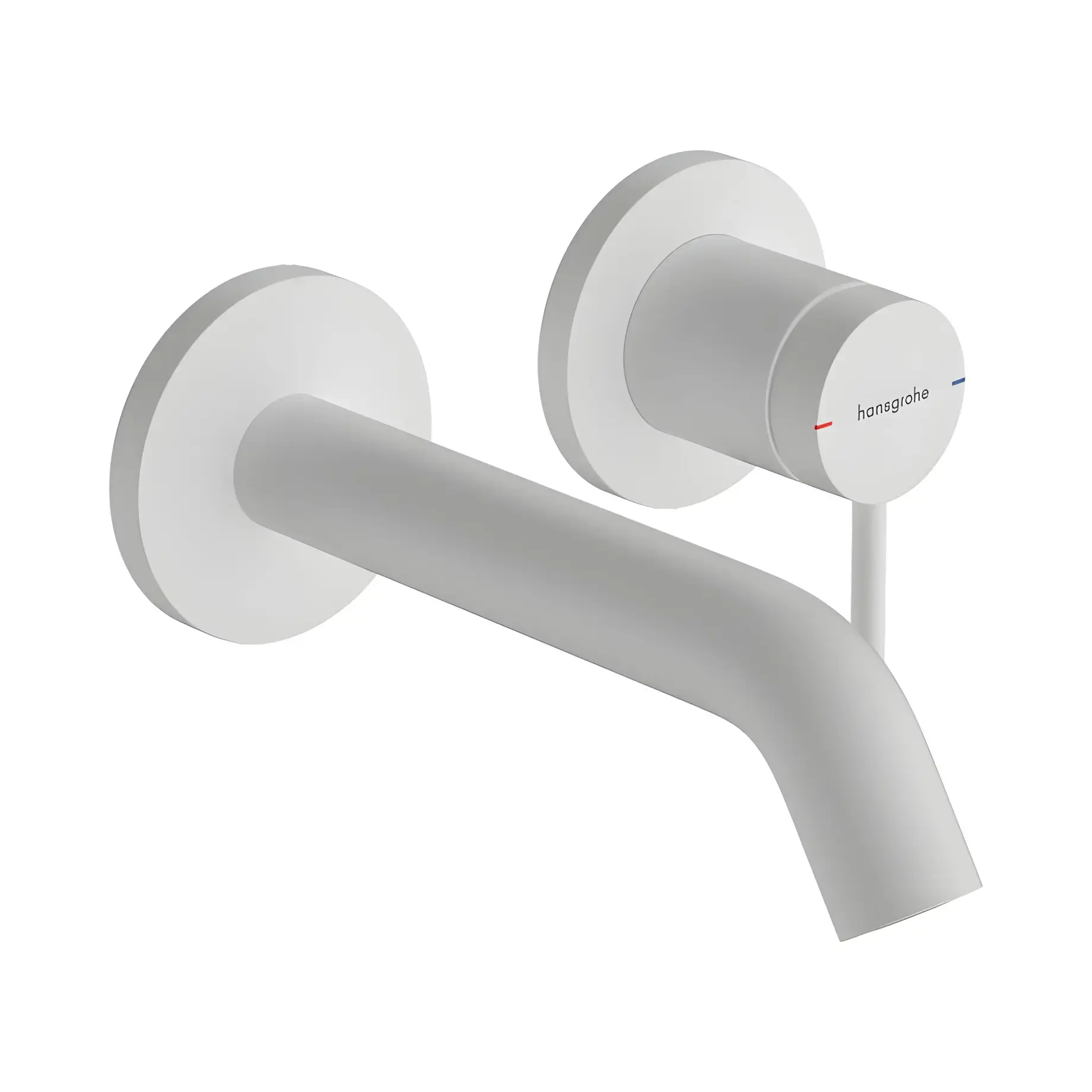 Змішувач для раковини Tecturis S Hansgrohe 73350700 White Matt — вид на білому тлі