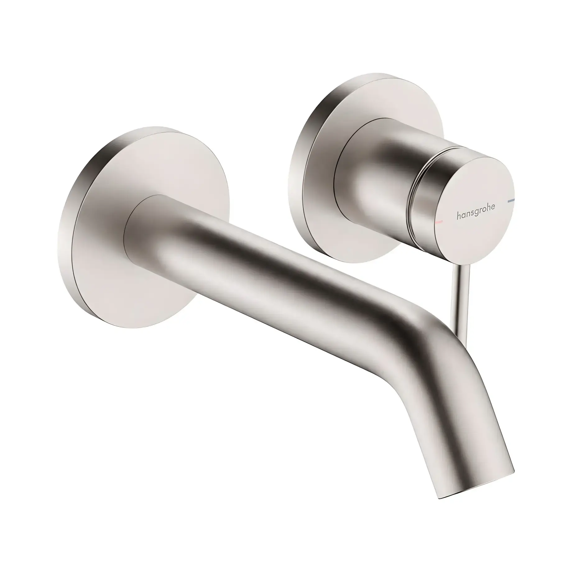 Змішувач для раковини Tecturis S Hansgrohe 73350800 Stainless Steel Optic — вид на білому тлі