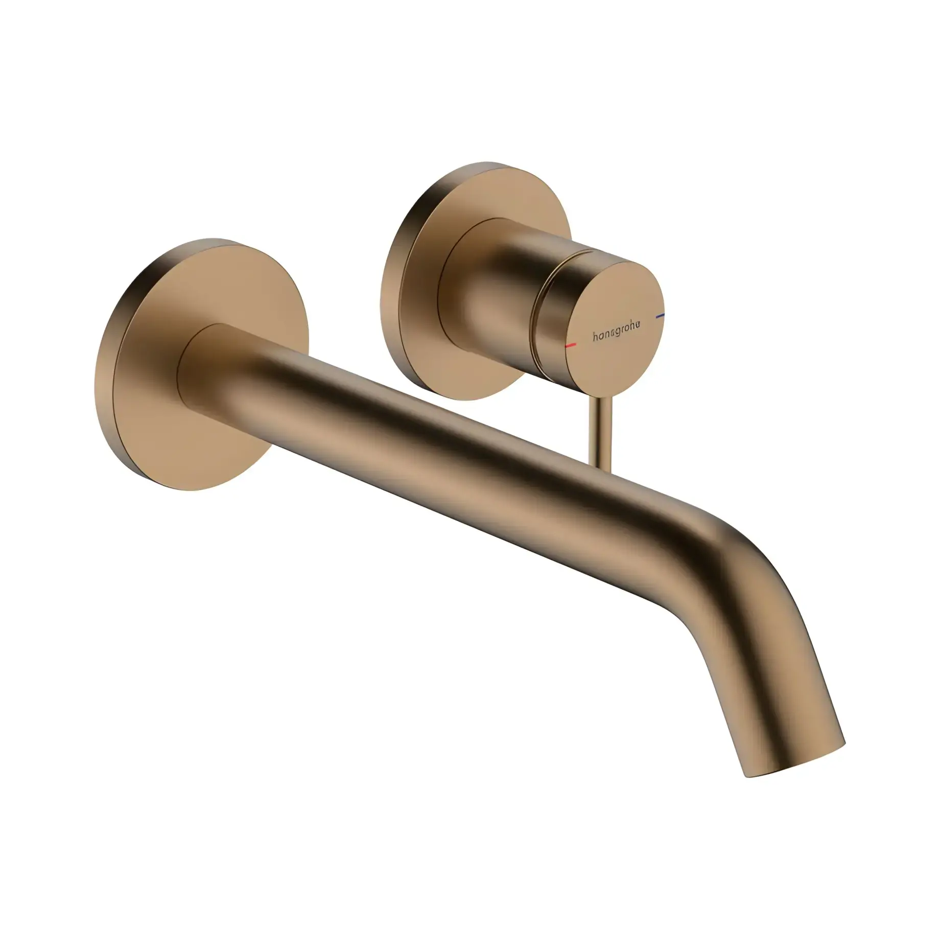Змішувач для раковини Tecturis S Hansgrohe 73351140 Brushed Bronze — вид на білому тлі