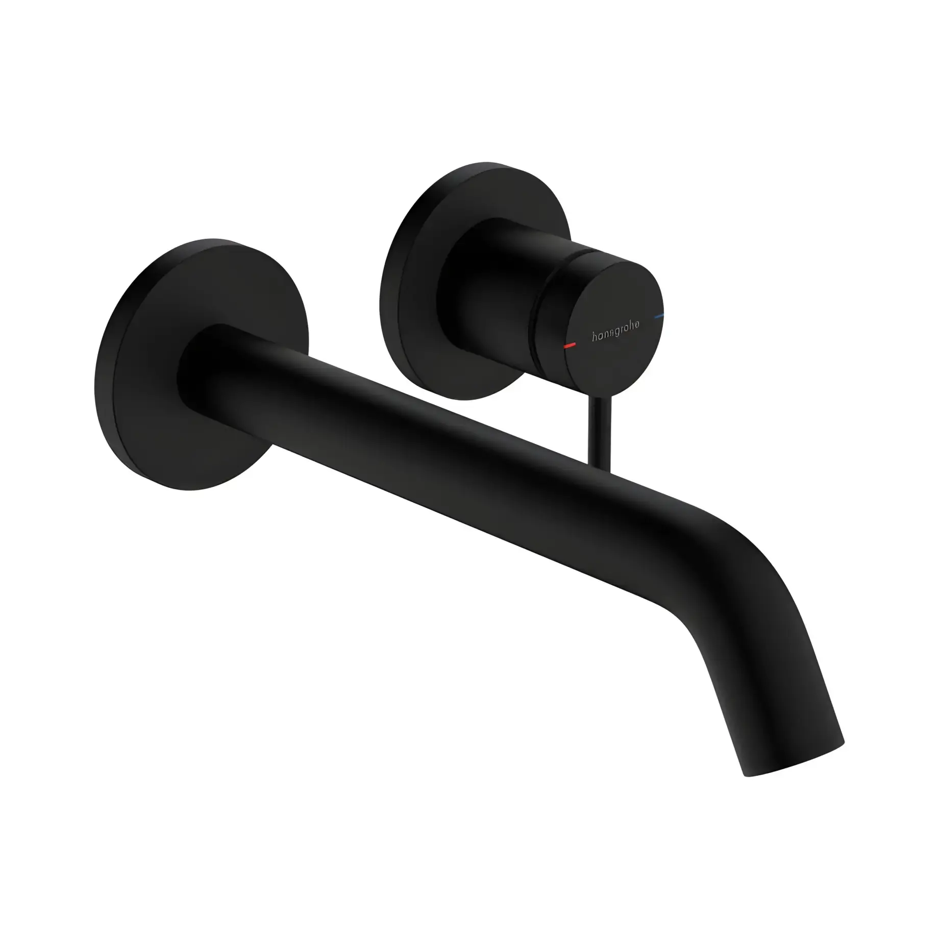 Змішувач для раковини Tecturis S Hansgrohe 73351670 Matt Black — вид на білому тлі
