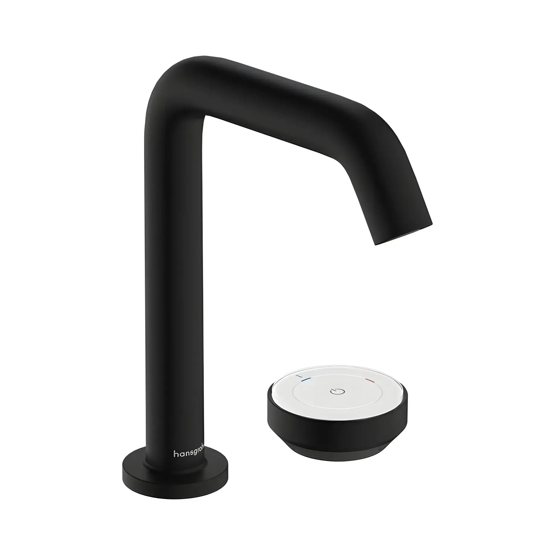 Змішувач для раковини Tecturis S Hansgrohe 73353670 Matt Black — вид на білому тлі