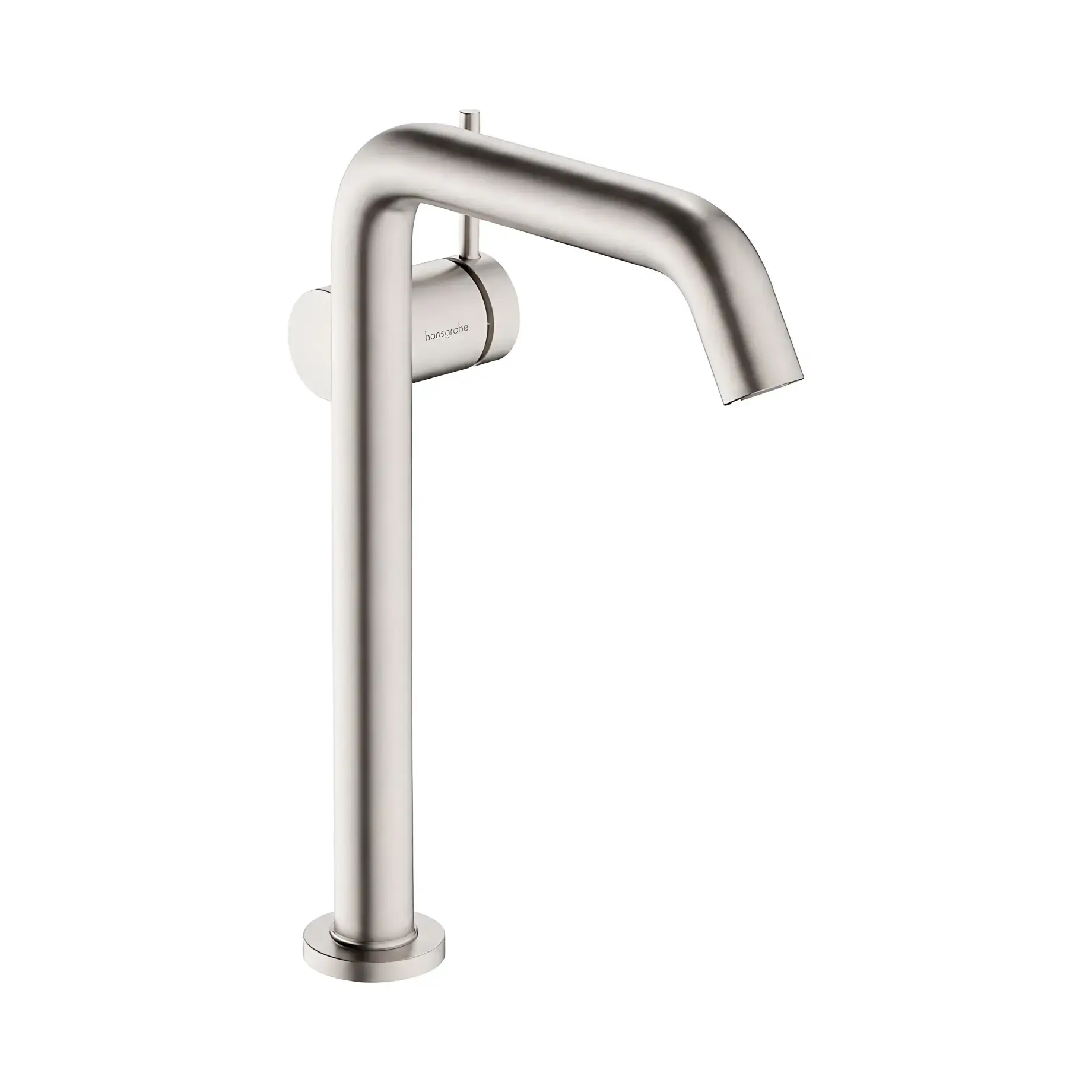 Змішувач для раковини Tecturis S Hansgrohe 73373800 Stainless Steel Optic — вид на білому тлі