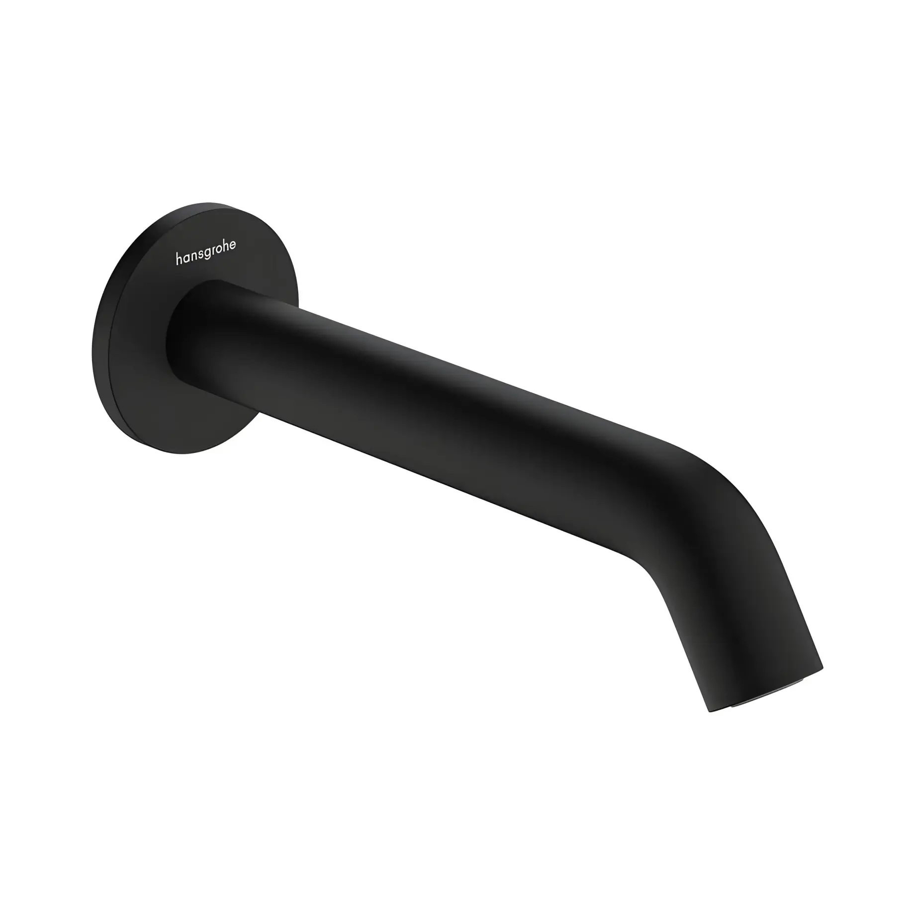 Вилив Tecturis S Hansgrohe 73411670 Matt Black — вид на білому тлі
