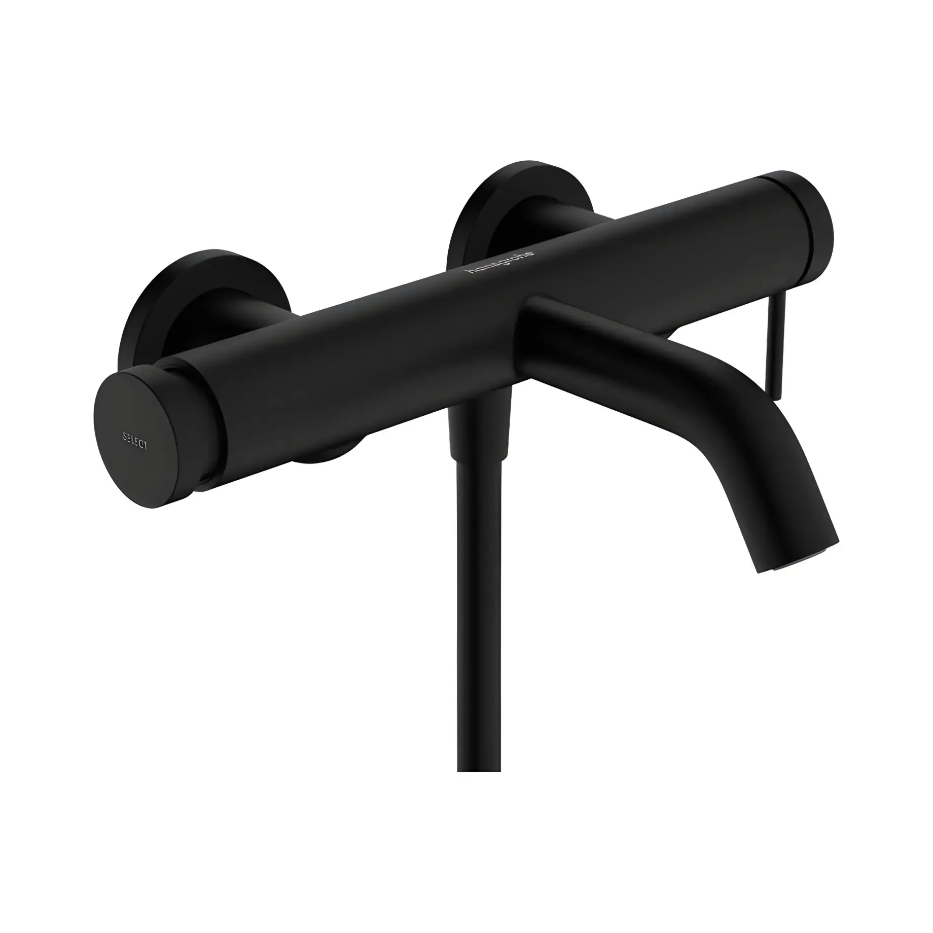 Змішувач для ванни Tecturis S Hansgrohe 73422670 Matt Black — вид на білому тлі