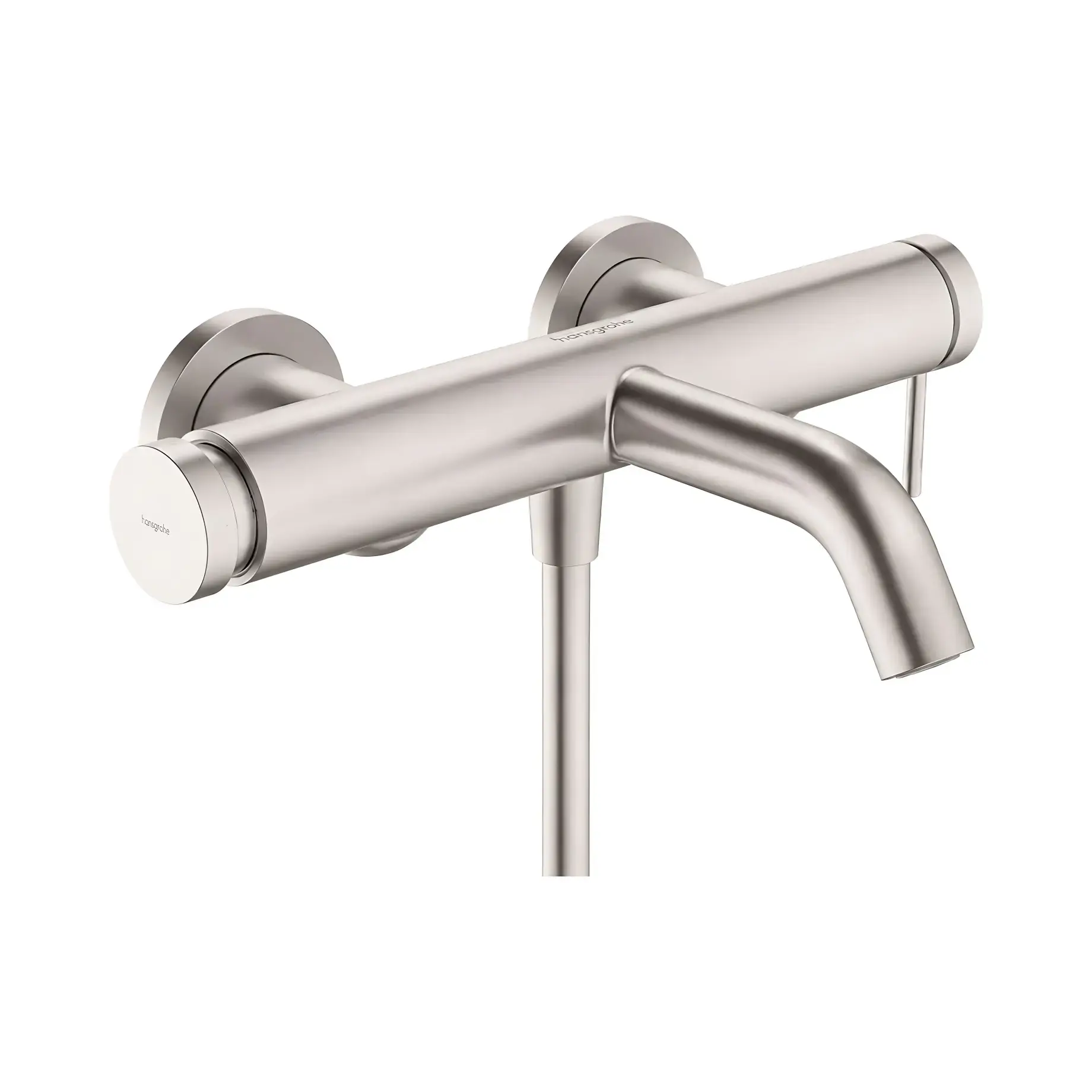 Змішувач для ванни Tecturis S Hansgrohe 73422800 Stainless Steel Optic — вид на білому тлі
