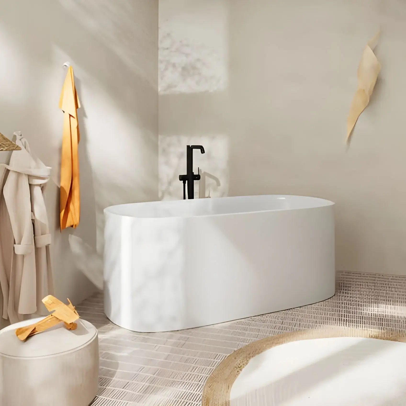 Змішувач для ванни Tecturis S Hansgrohe 73440670 Matt Black — вид спереду