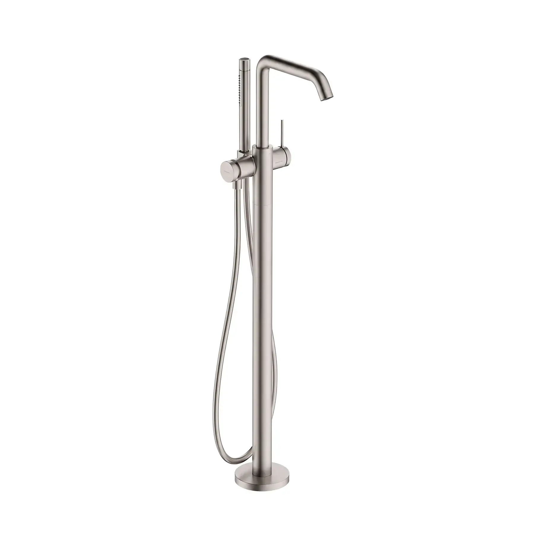 Змішувач для ванни Tecturis S Hansgrohe 73440800 Stainless Steel Optic — вид на білому тлі