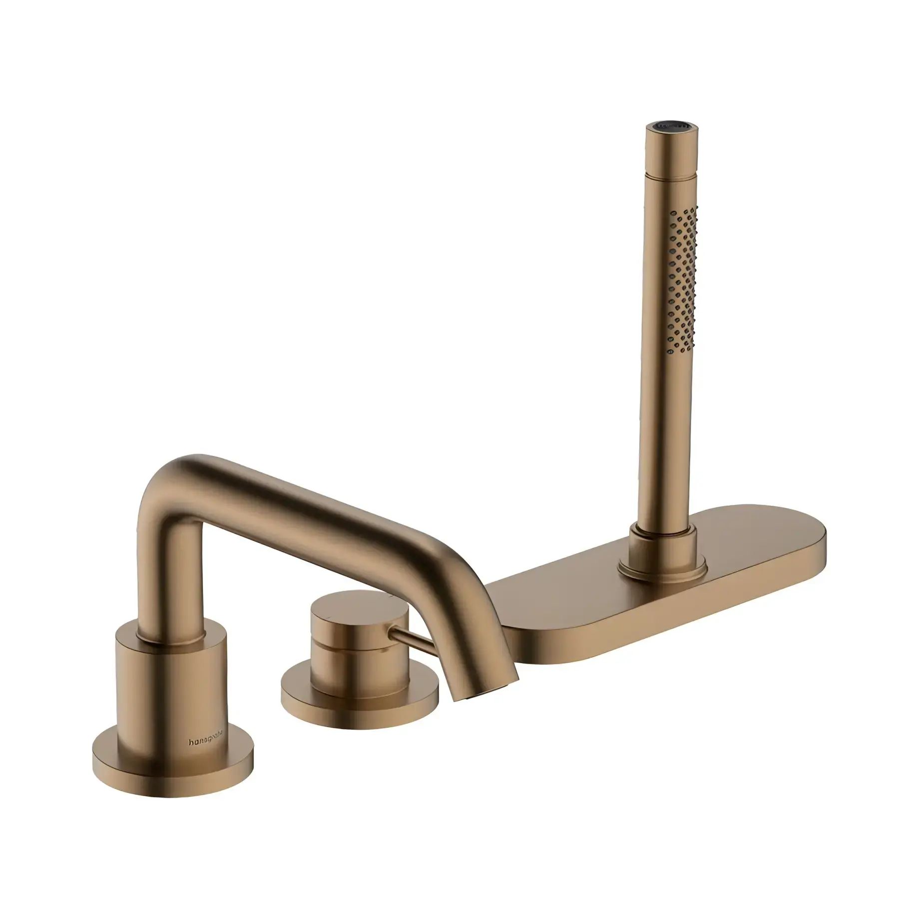 Змішувач для ванни Tecturis S Hansgrohe 73447140 Brushed Bronze — вид на білому тлі