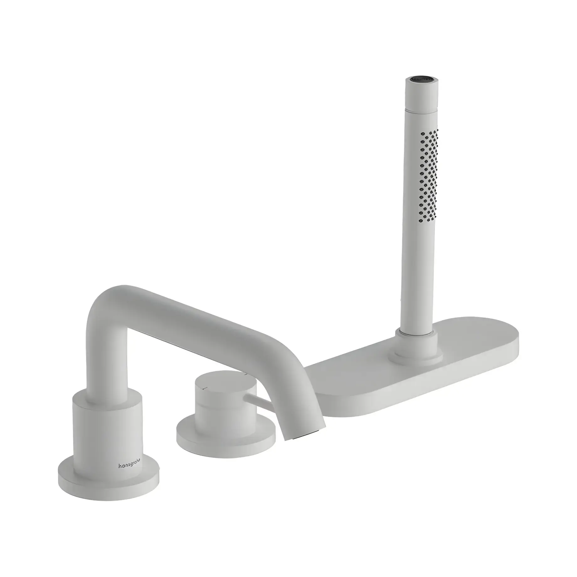 Змішувач для ванни Tecturis S Hansgrohe 73447700 White Matt — вид на білому тлі