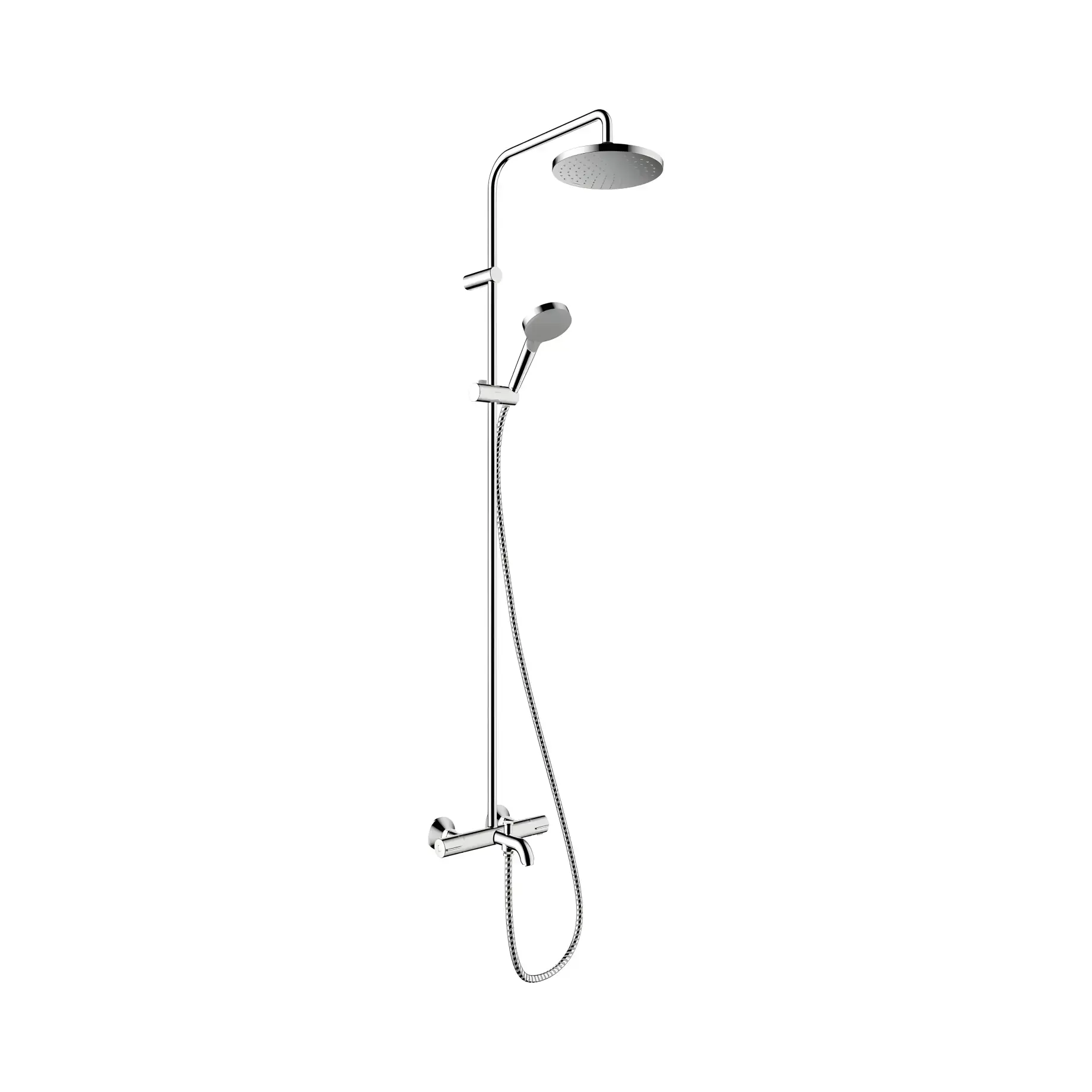 Душова система з термостатом Vernis Blend Hansgrohe 26079000 — вид на білому тлі
