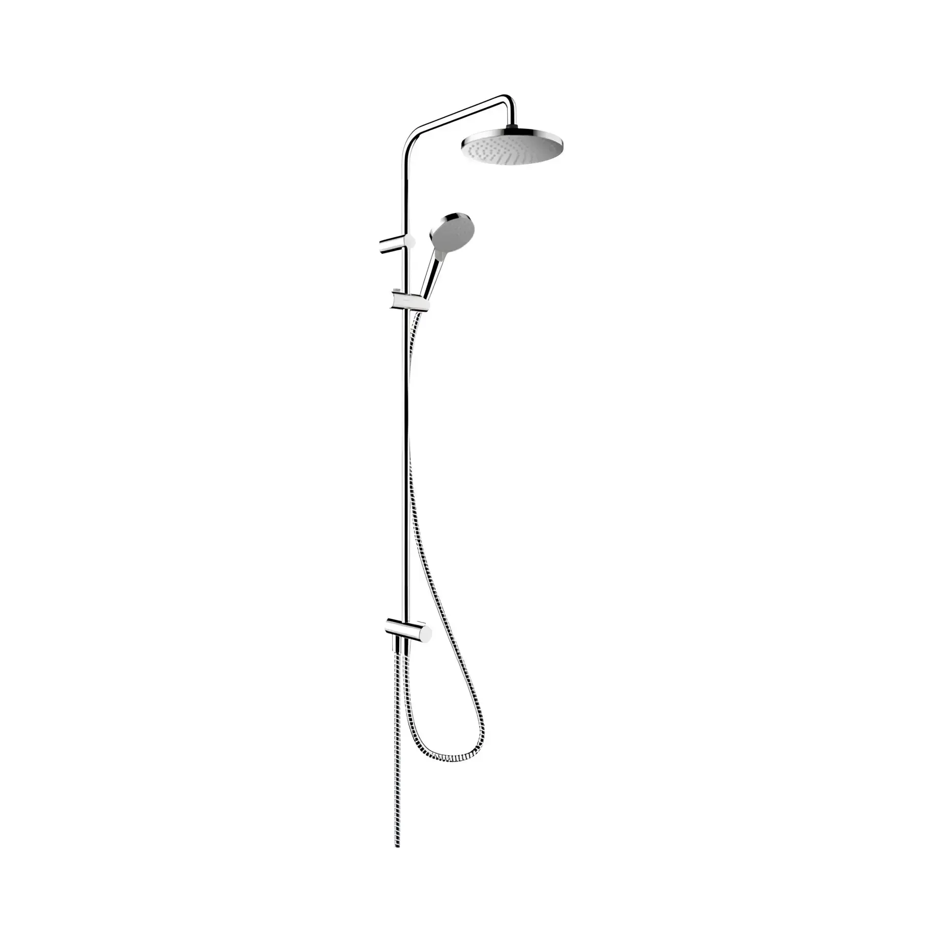 Душова система Vernis Blend Hansgrohe 26099000 Chrome — вид на білому тлі
