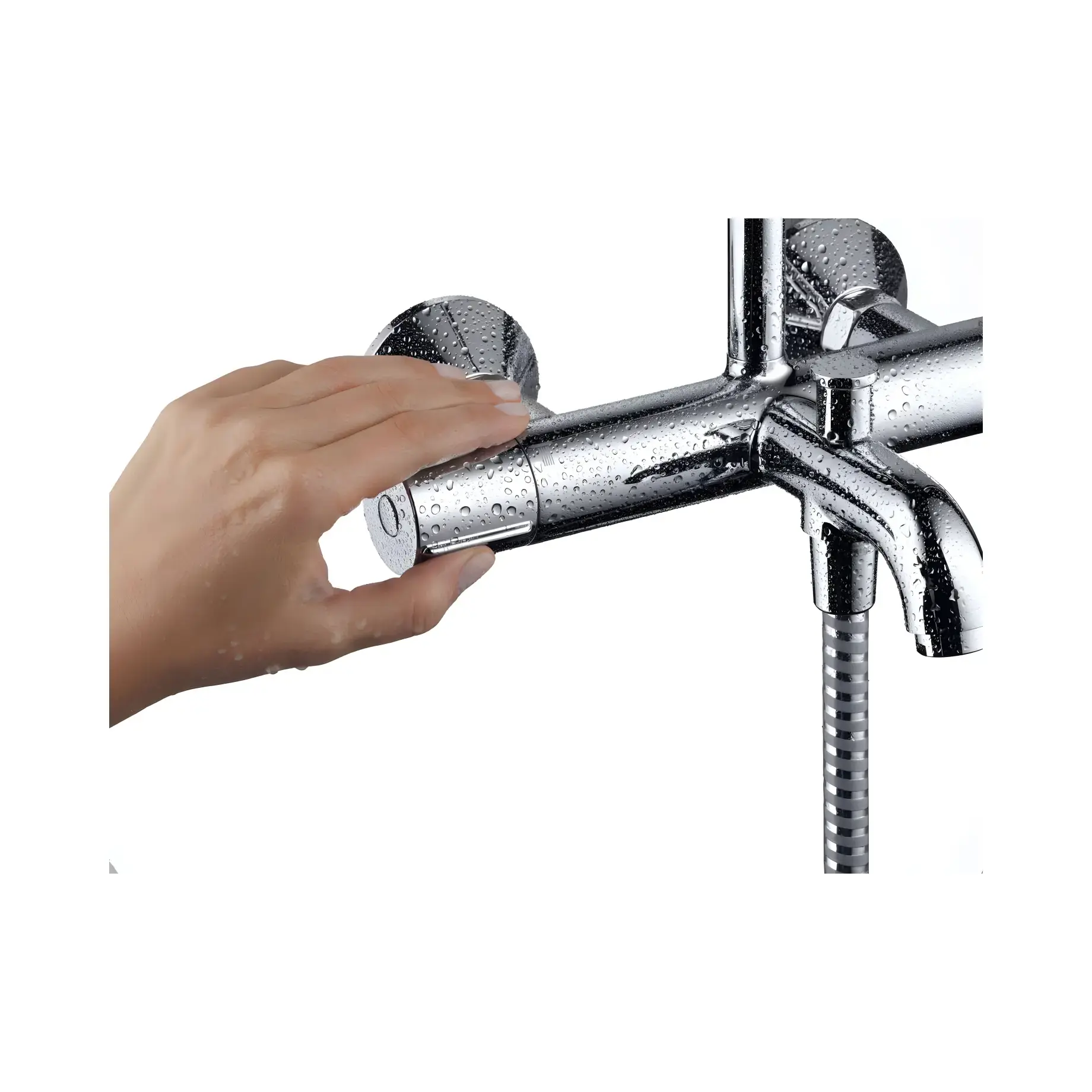 Душова система з термостатом Vernis Blend Hansgrohe 26274000 — вид всередину