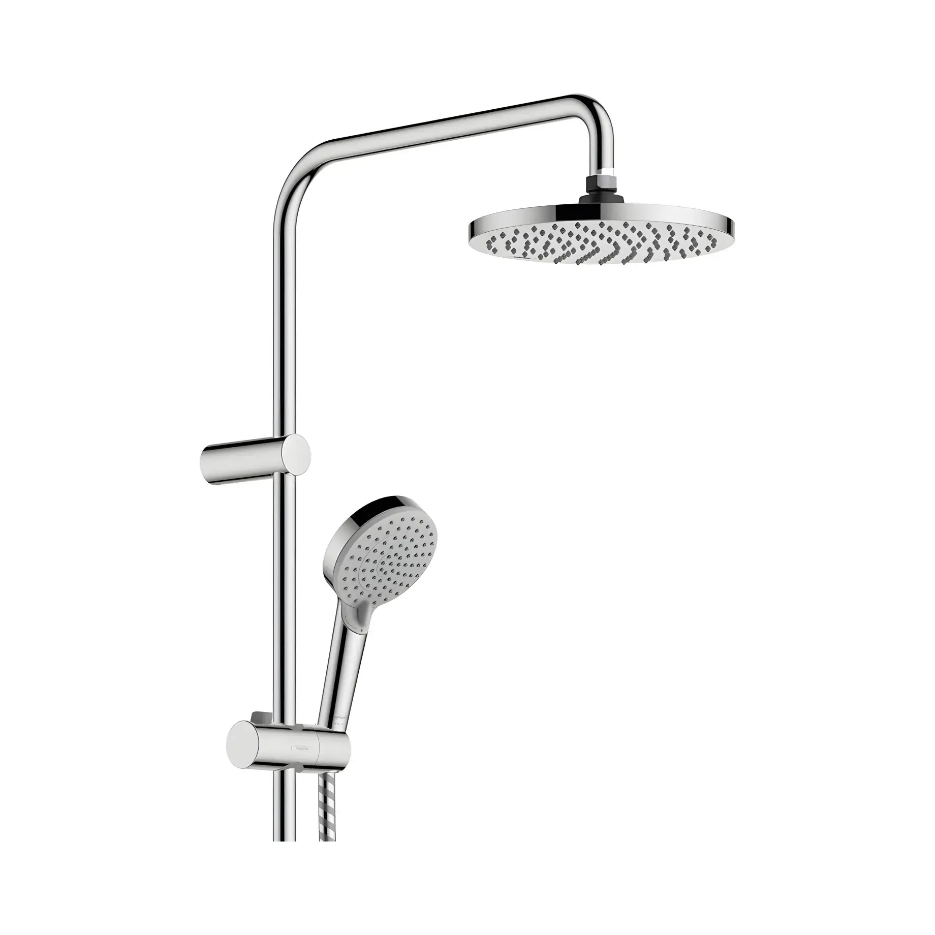 Душова система з термостатом Vernis Blend Hansgrohe 26318000 — в інтерʼєрі ванної кімнати