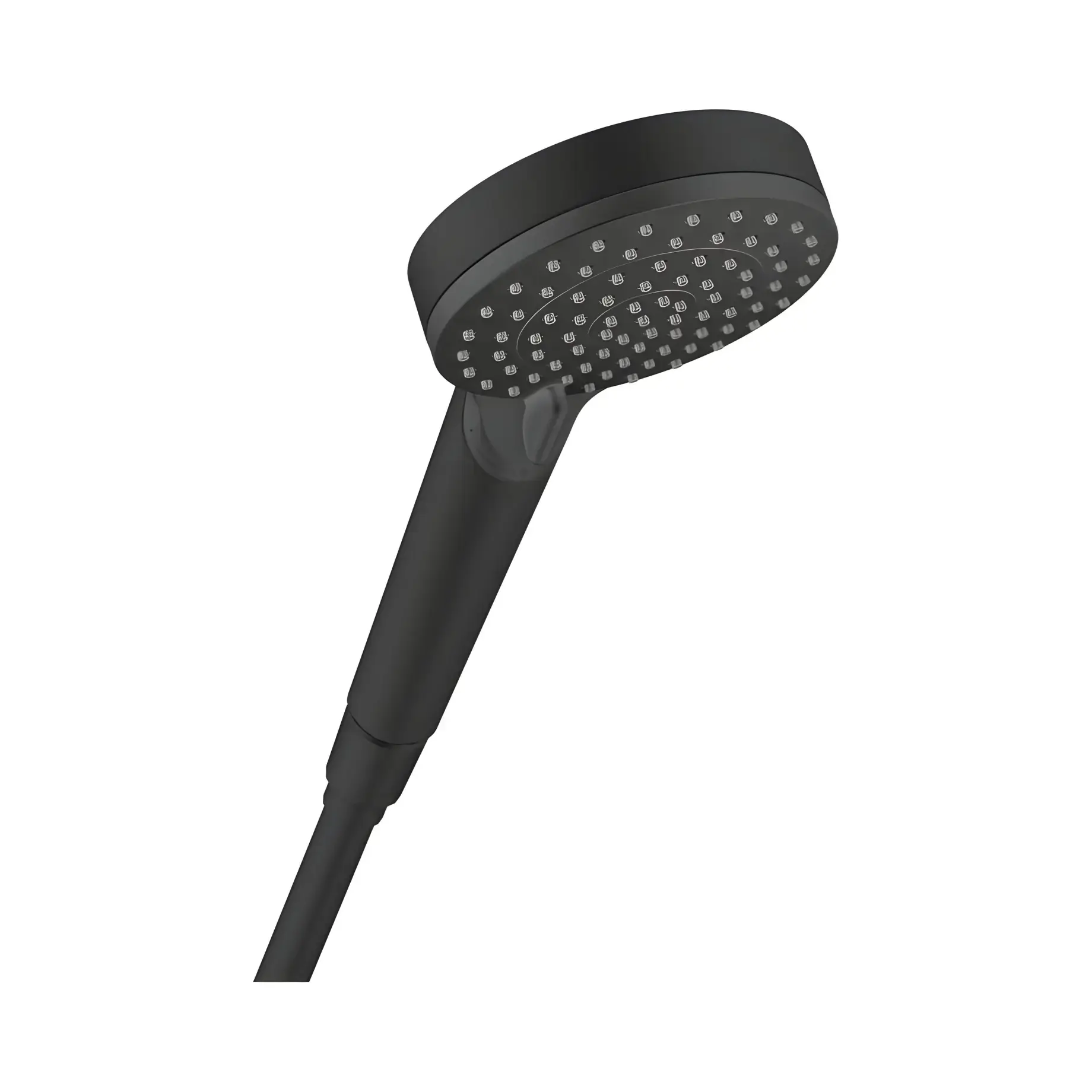 Ручний душ 2jet Vernis Blend Hansgrohe 26340670 Matt Black — вид на білому тлі