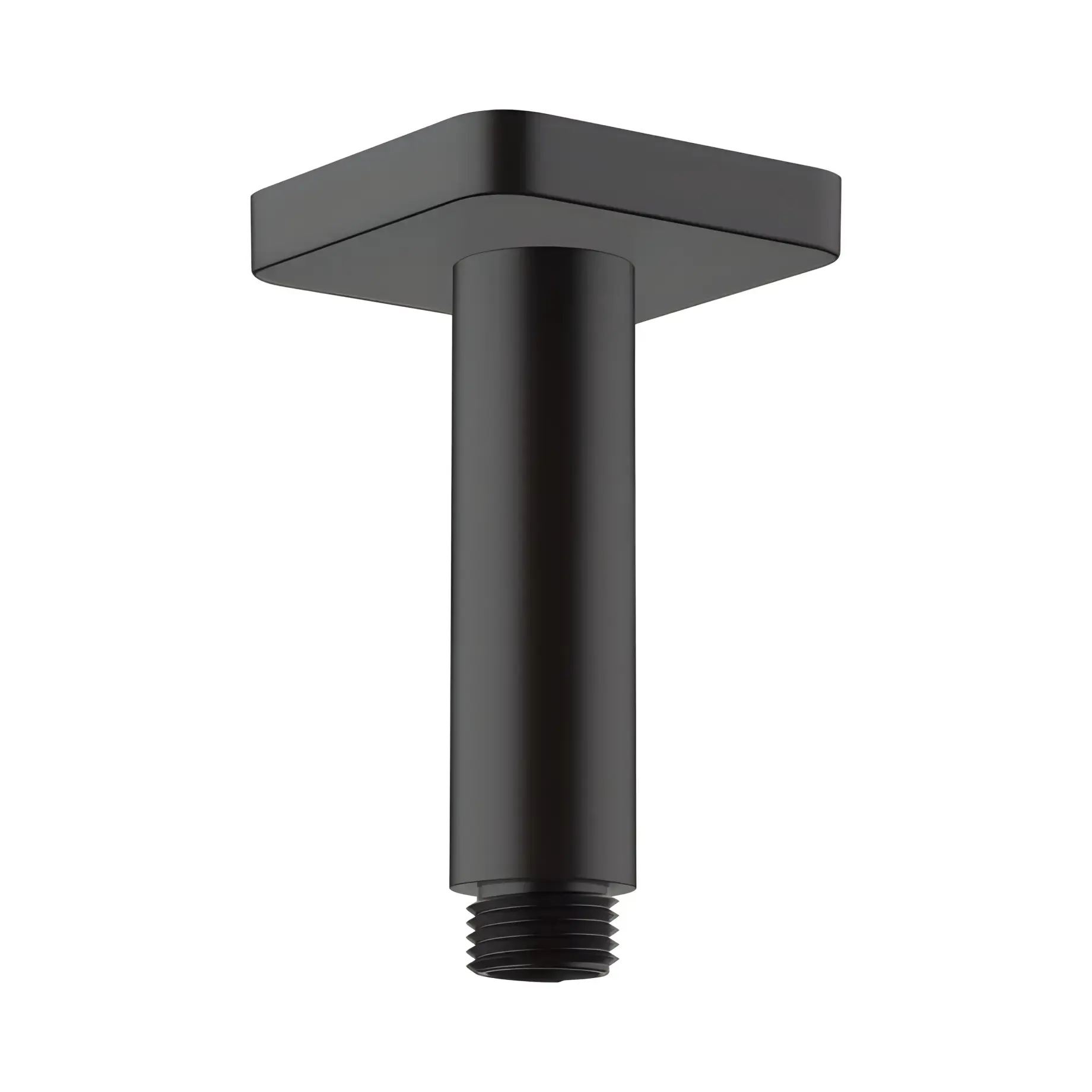 Кронштейн для верхнього душу Vernis Shape Hansgrohe 26406670 Matt Black — вид на білому тлі