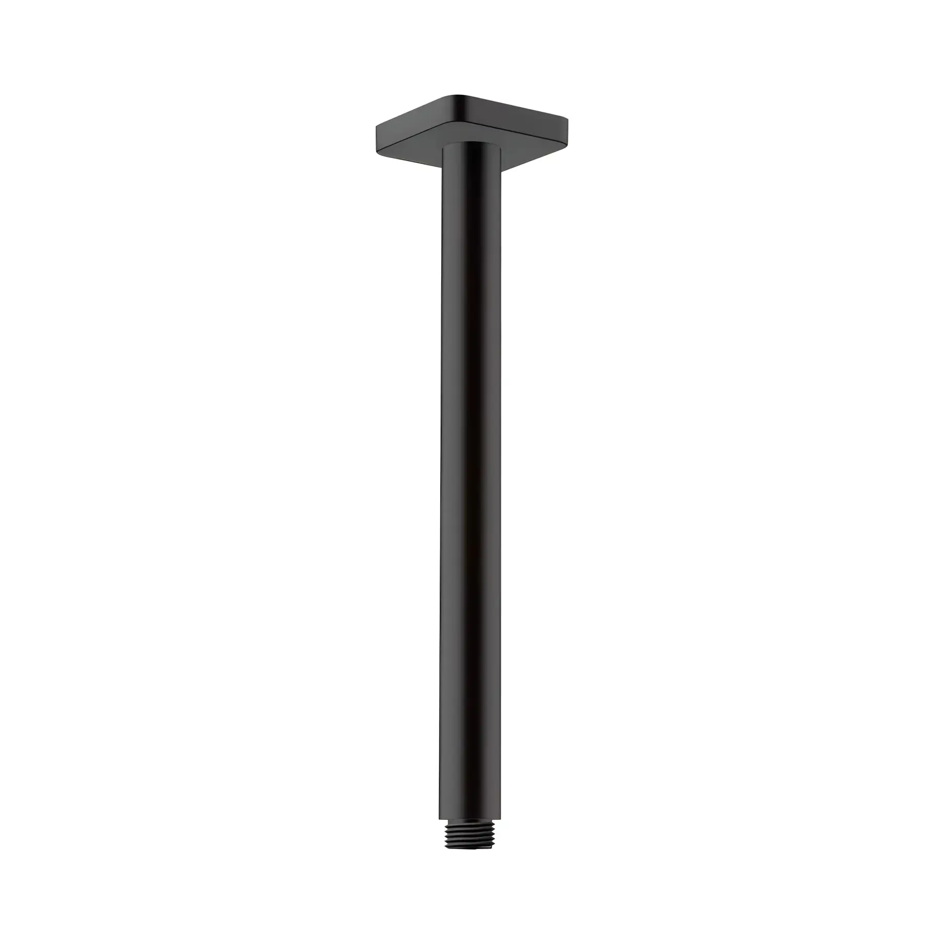 Кронштейн для верхнього душу Vernis Shape Hansgrohe 26407670 Matt Black — вид на білому тлі