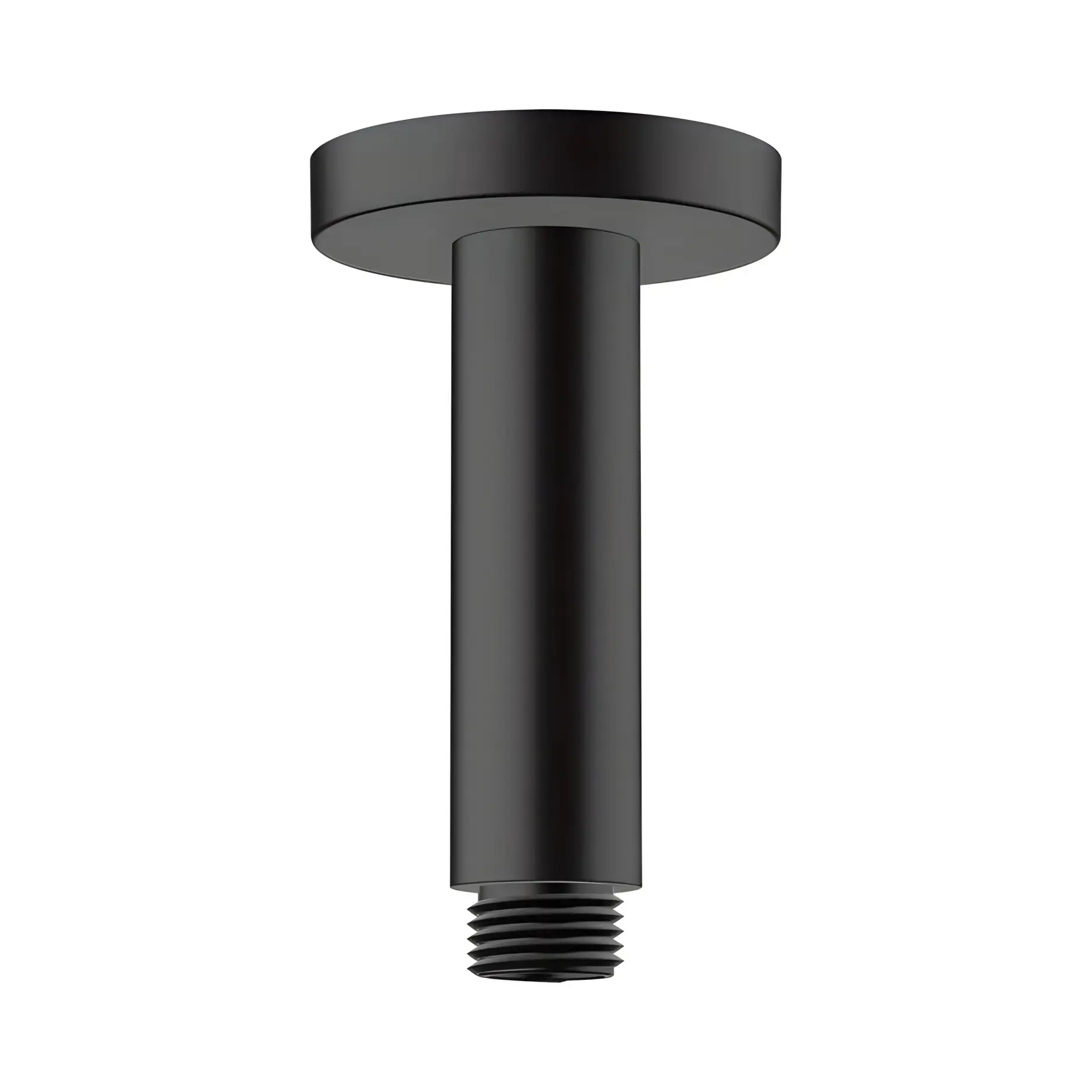 Кронштейн для верхнього душу Vernis Blend Hansgrohe 27804670 Matt Black — вид на білому тлі