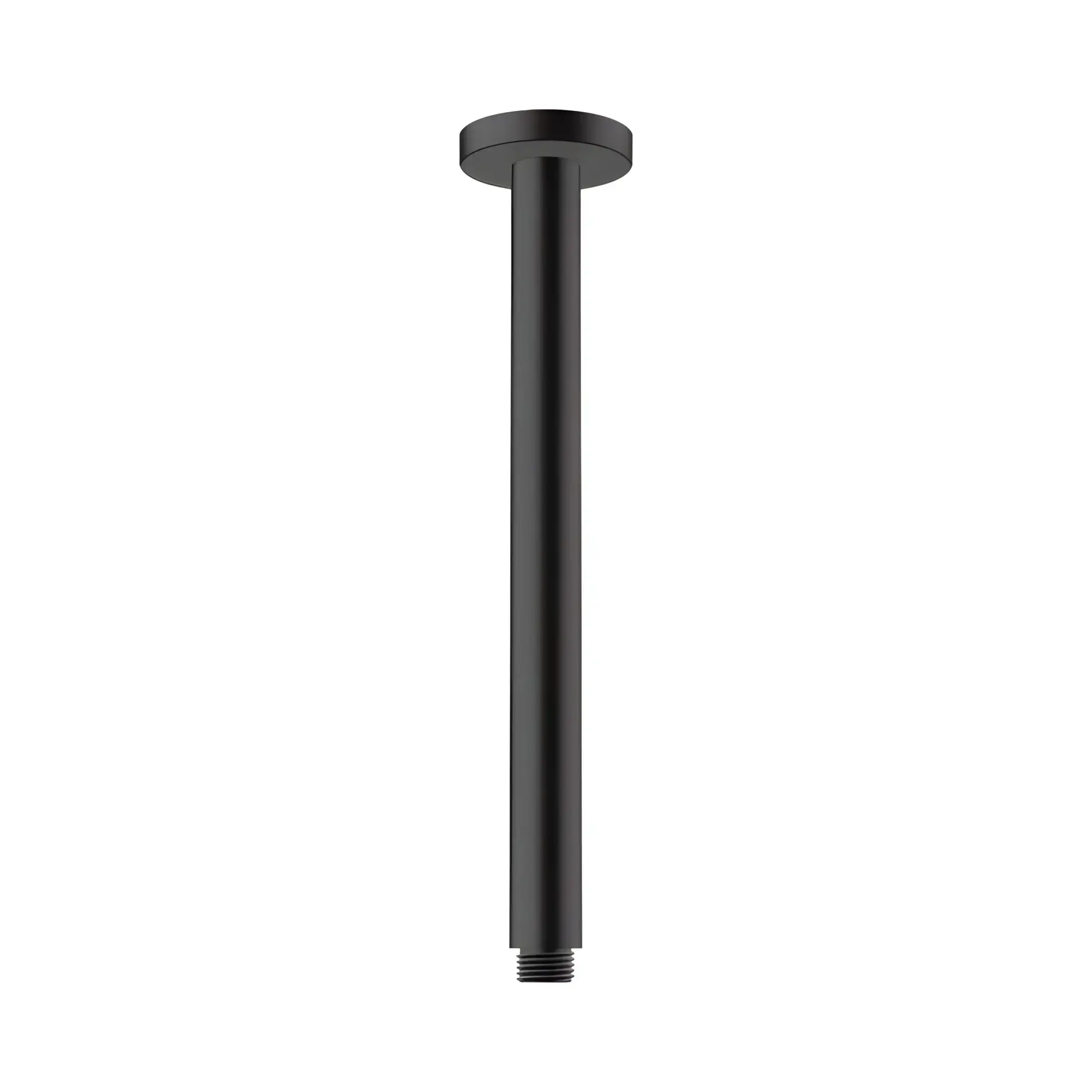 Кронштейн для верхнього душу Vernis Blend Hansgrohe 27805670 Matt Black — вид на білому тлі