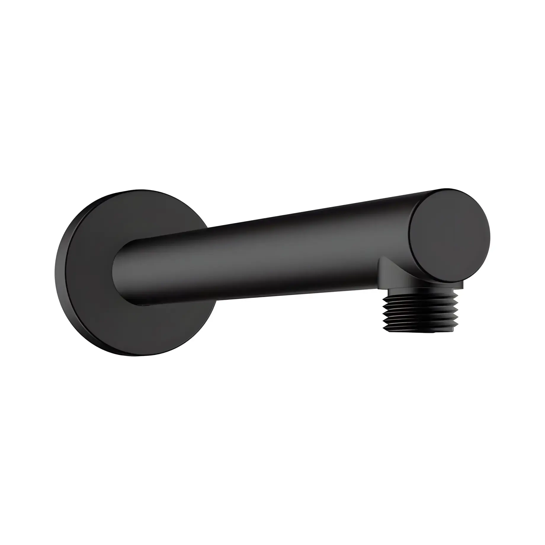 Кронштейн для верхнього душу Vernis Blend Hansgrohe 27809670 Matt Black — вид на білому тлі