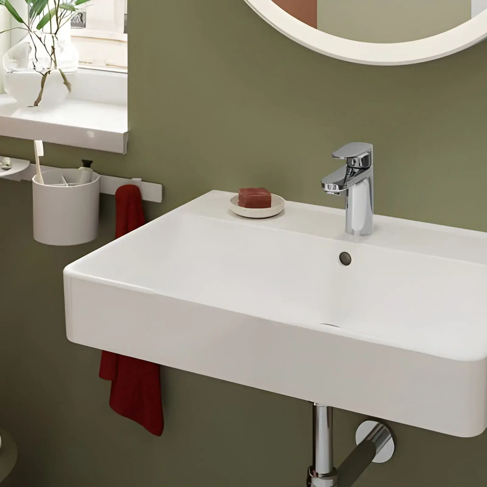 Змішувач для раковини Vernis Blend Hansgrohe 71580000 Chrome — вид згори