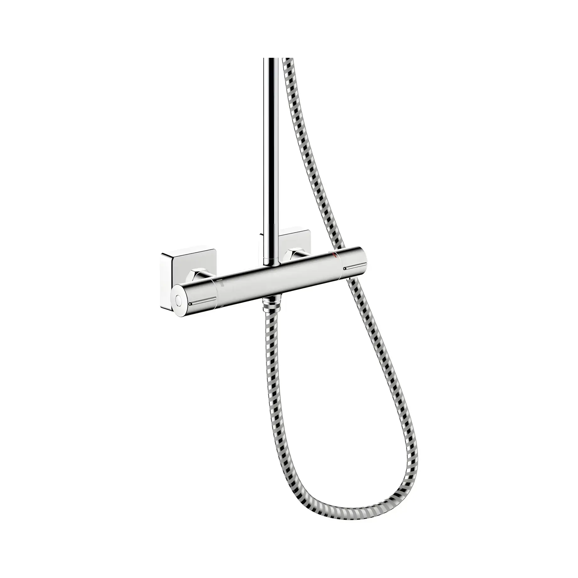 Душевая система с термостатом Vernis Shape Hansgrohe 26097000 — деталь крупным планом